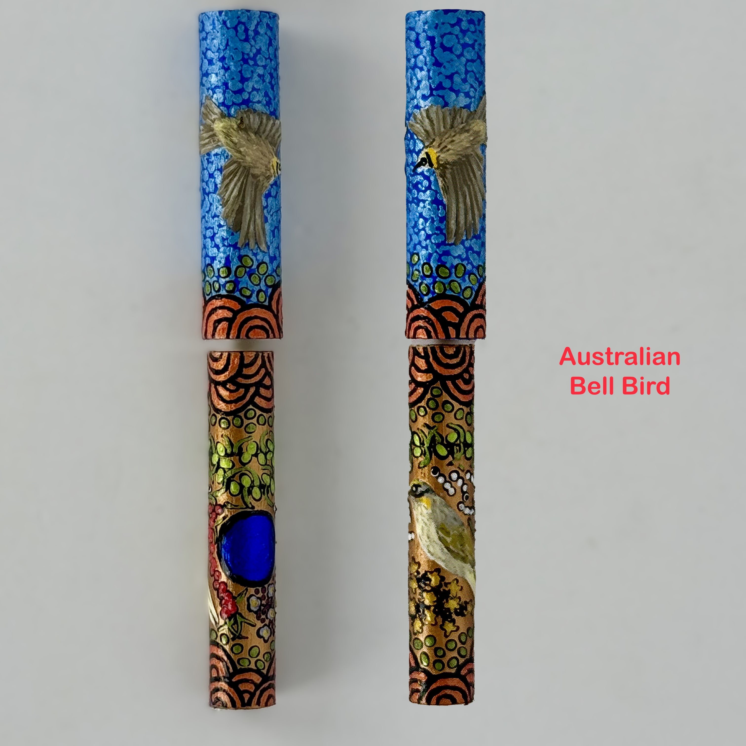 Jr Statesman II Postable Fountain Pen with Hand painted Aboriginal Art