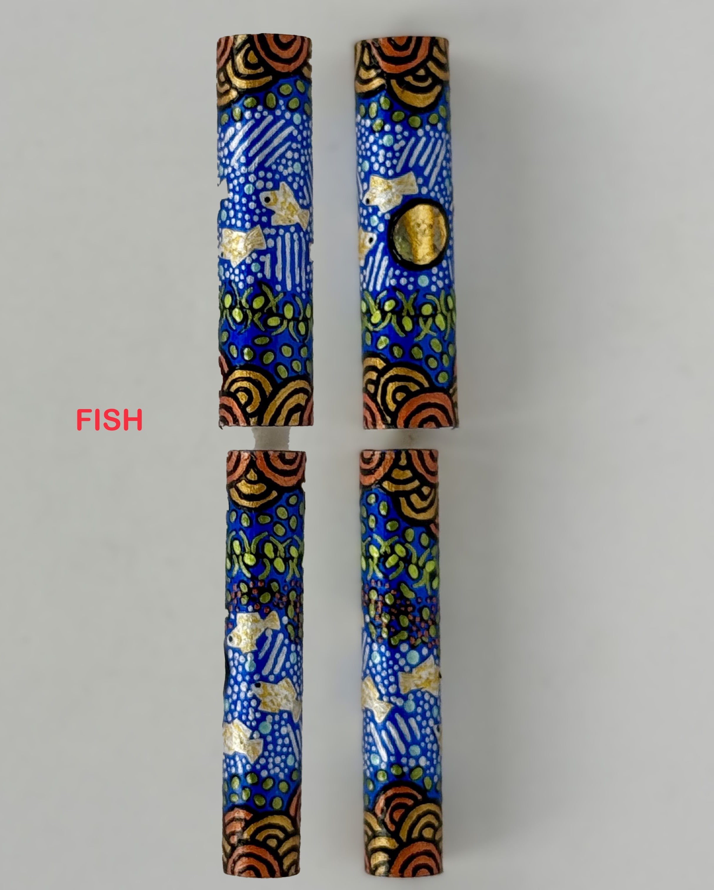 Jr Statesman II Postable Fountain Pen with Hand painted Aboriginal Art
