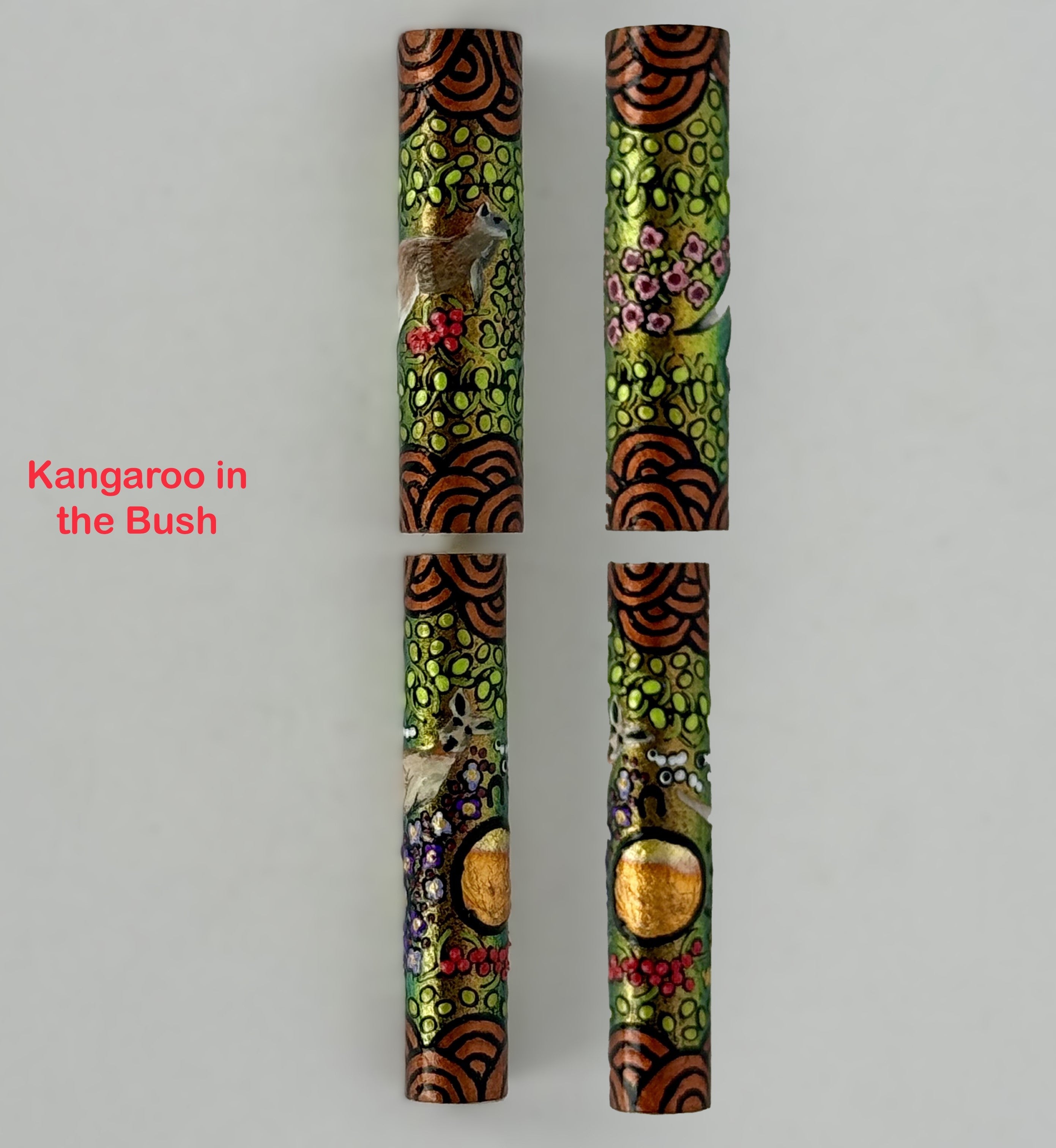 Jr Statesman II Postable Fountain Pen with Hand painted Aboriginal Art