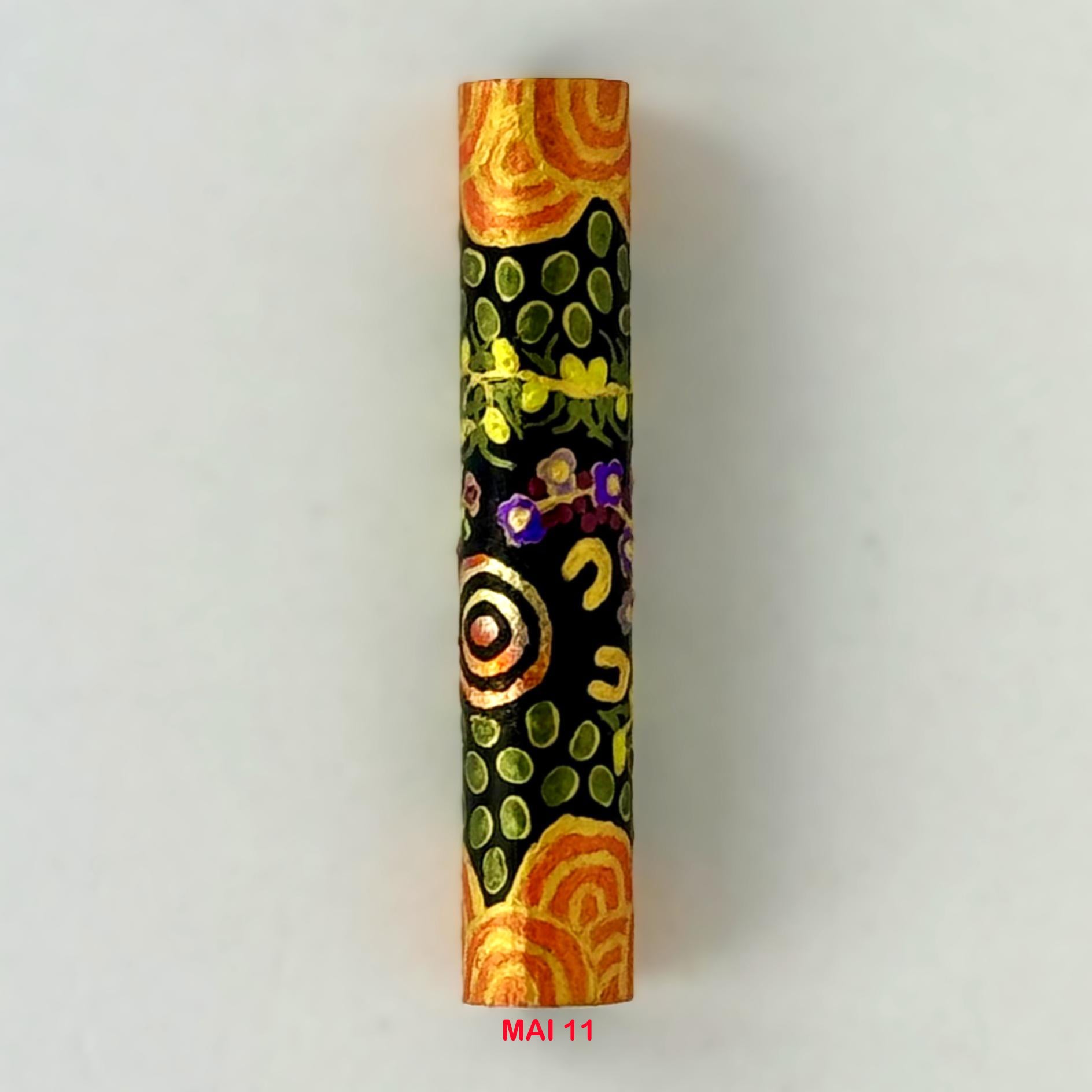 Executive Sierra Australiana Ball point Hand painted Aboriginal Art Pen with Kangaroo band