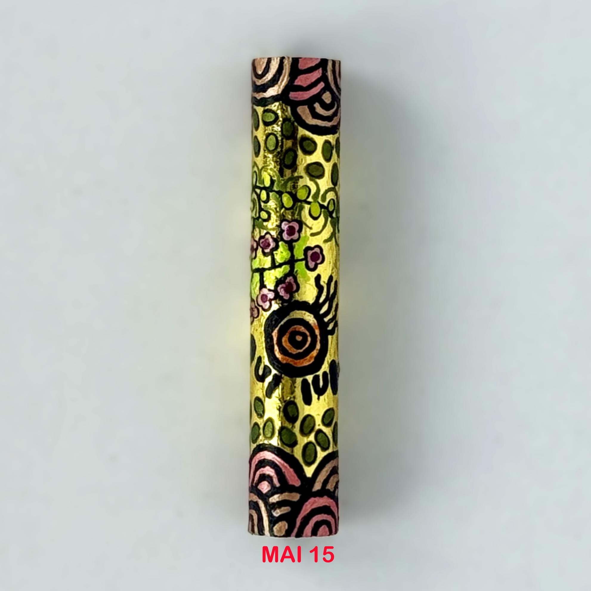 Executive Sierra Australiana Ball point Hand painted Aboriginal Art Pen with Kangaroo band