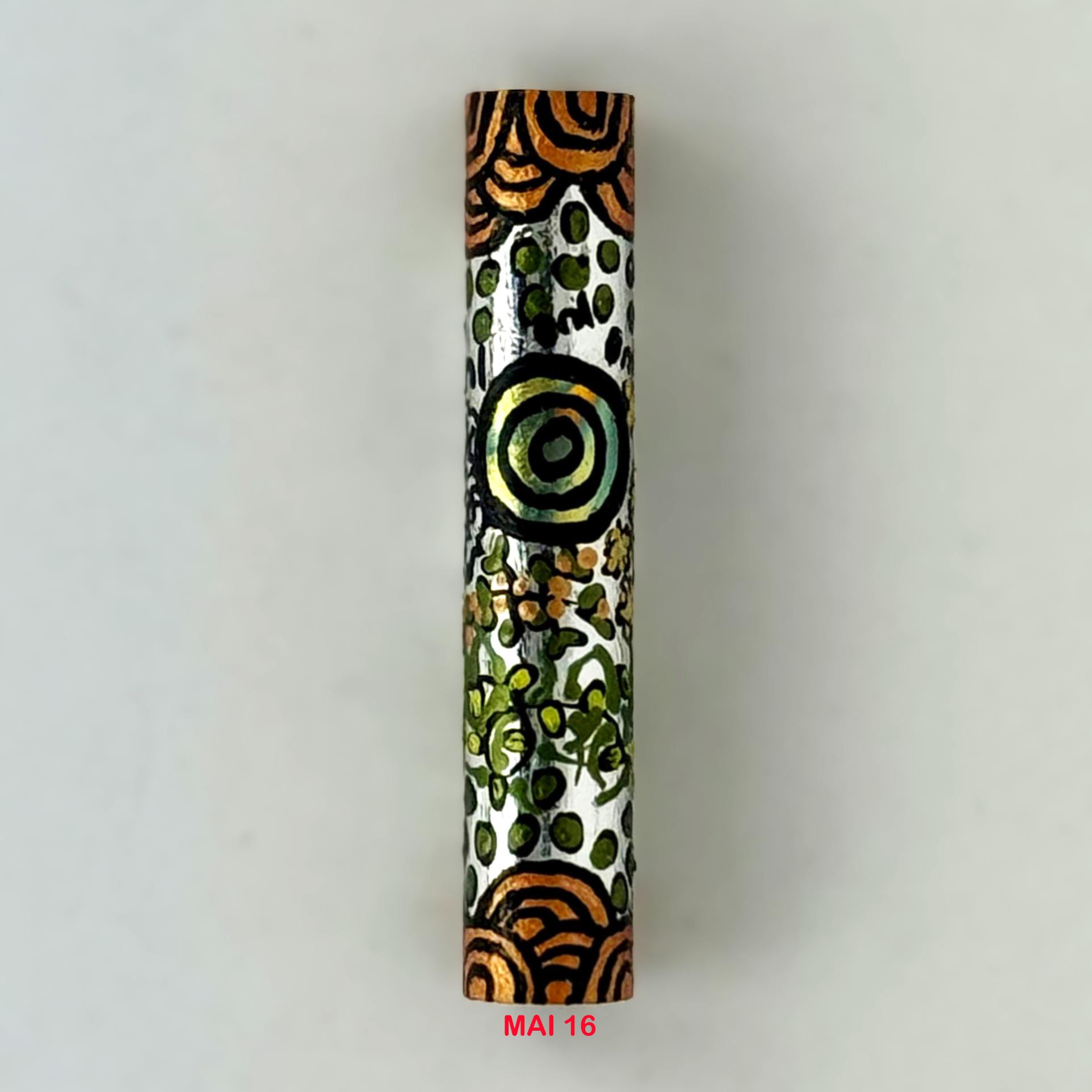 Executive Sierra Australiana Ball point Hand painted Aboriginal Art Pen with Kangaroo band