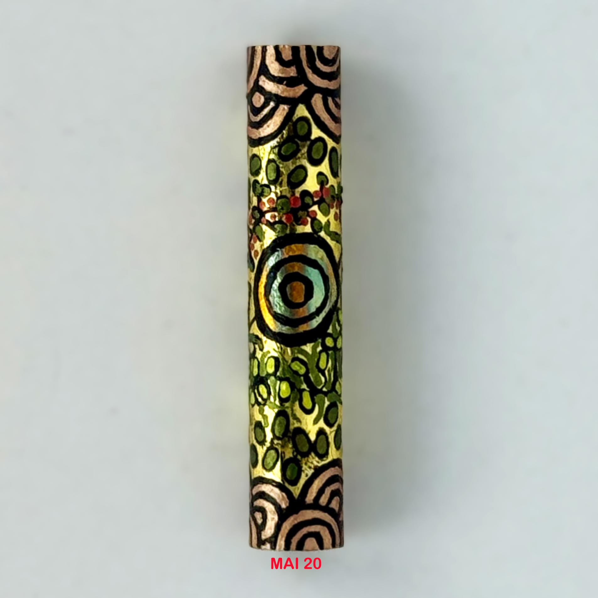 Executive Sierra Australiana Ball point Hand painted Aboriginal Art Pen with Kangaroo band