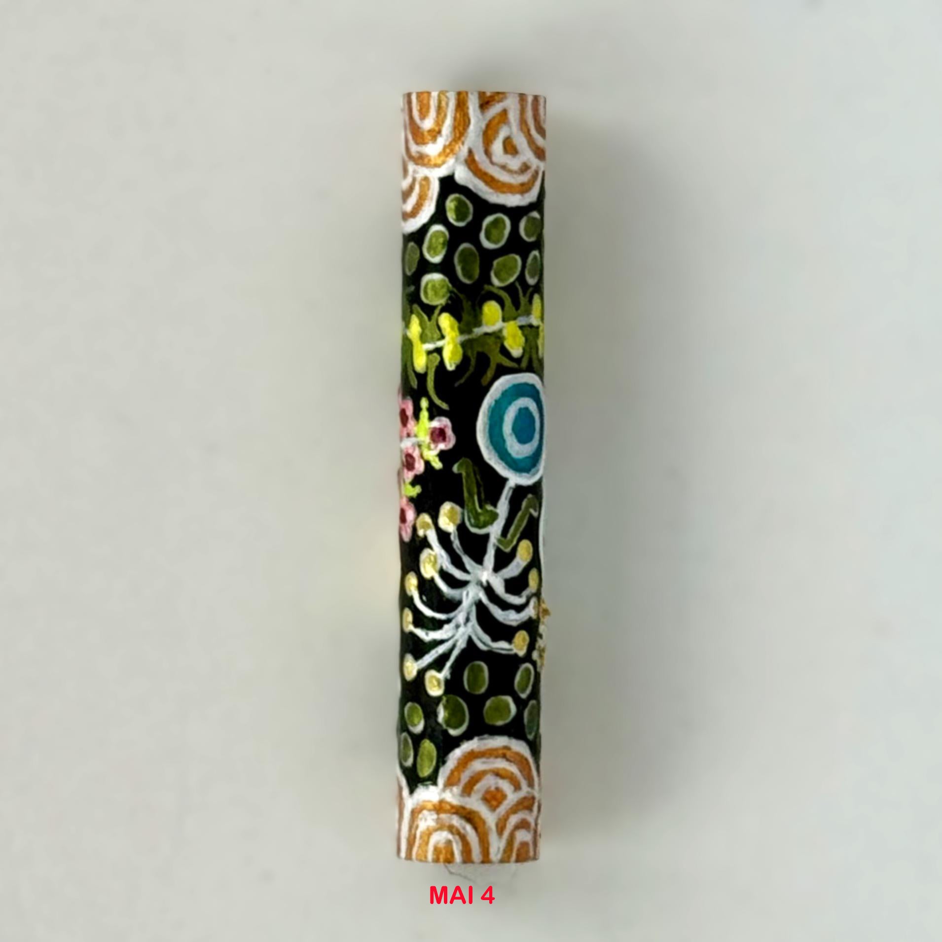 Executive Sierra Australiana Ball point Hand painted Aboriginal Art Pen with Kangaroo band