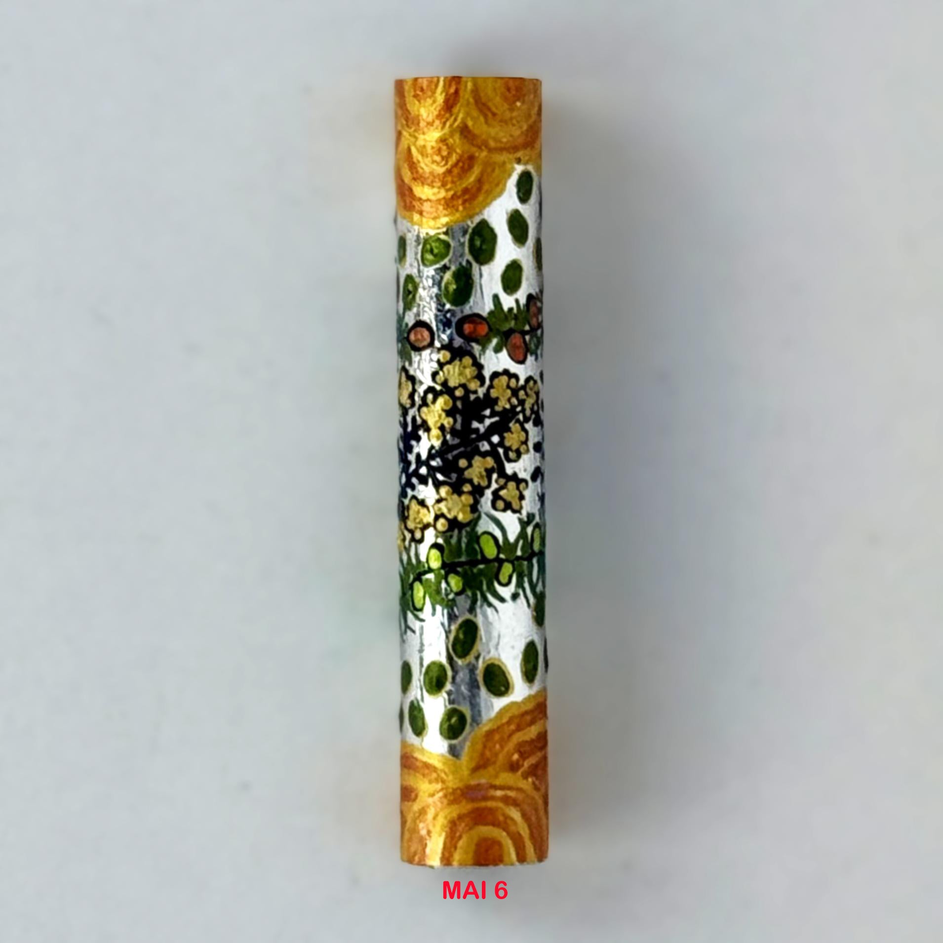 Executive Sierra Australiana Ball point Hand painted Aboriginal Art Pen with Kangaroo band