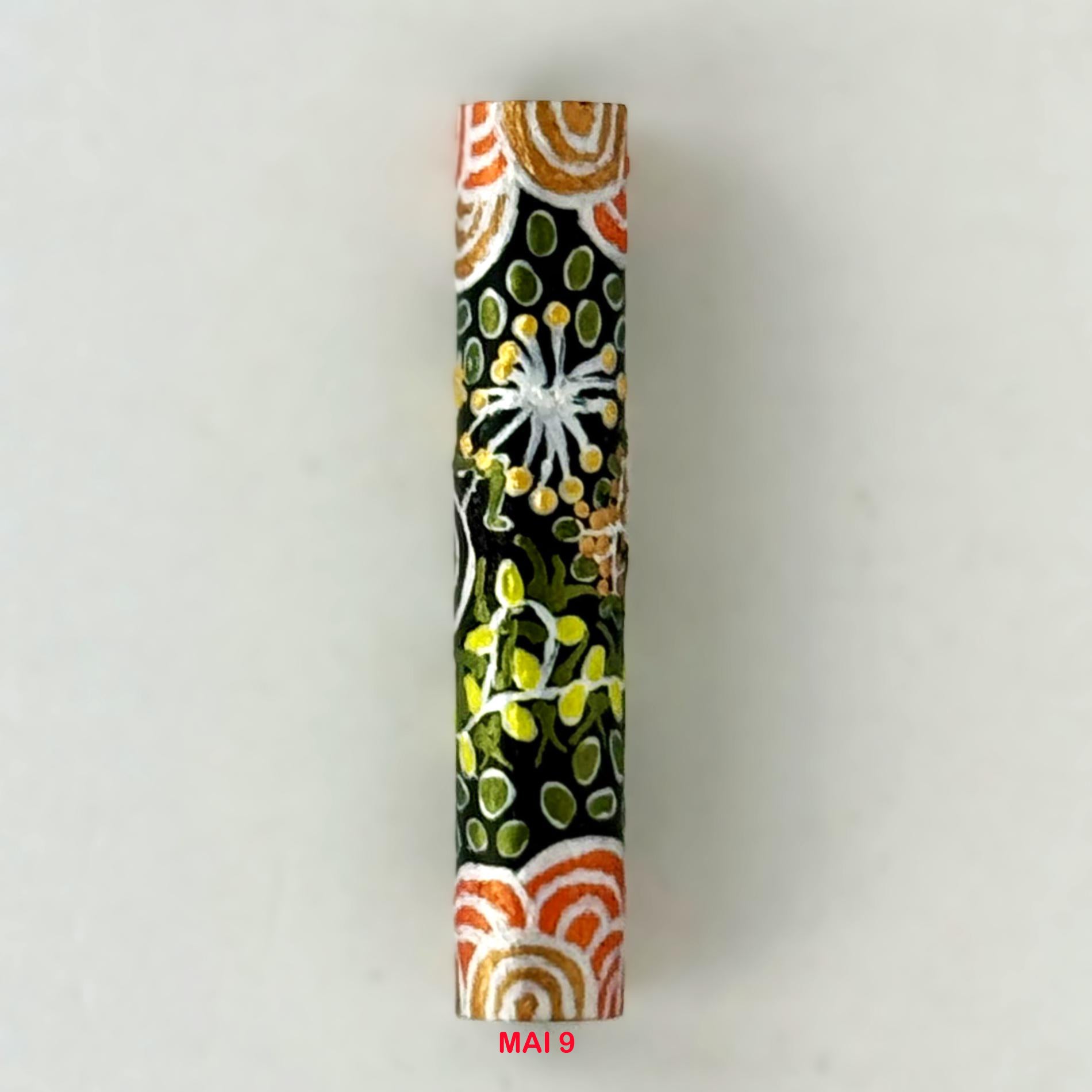Executive Sierra Australiana Ball point Hand painted Aboriginal Art Pen with Kangaroo band