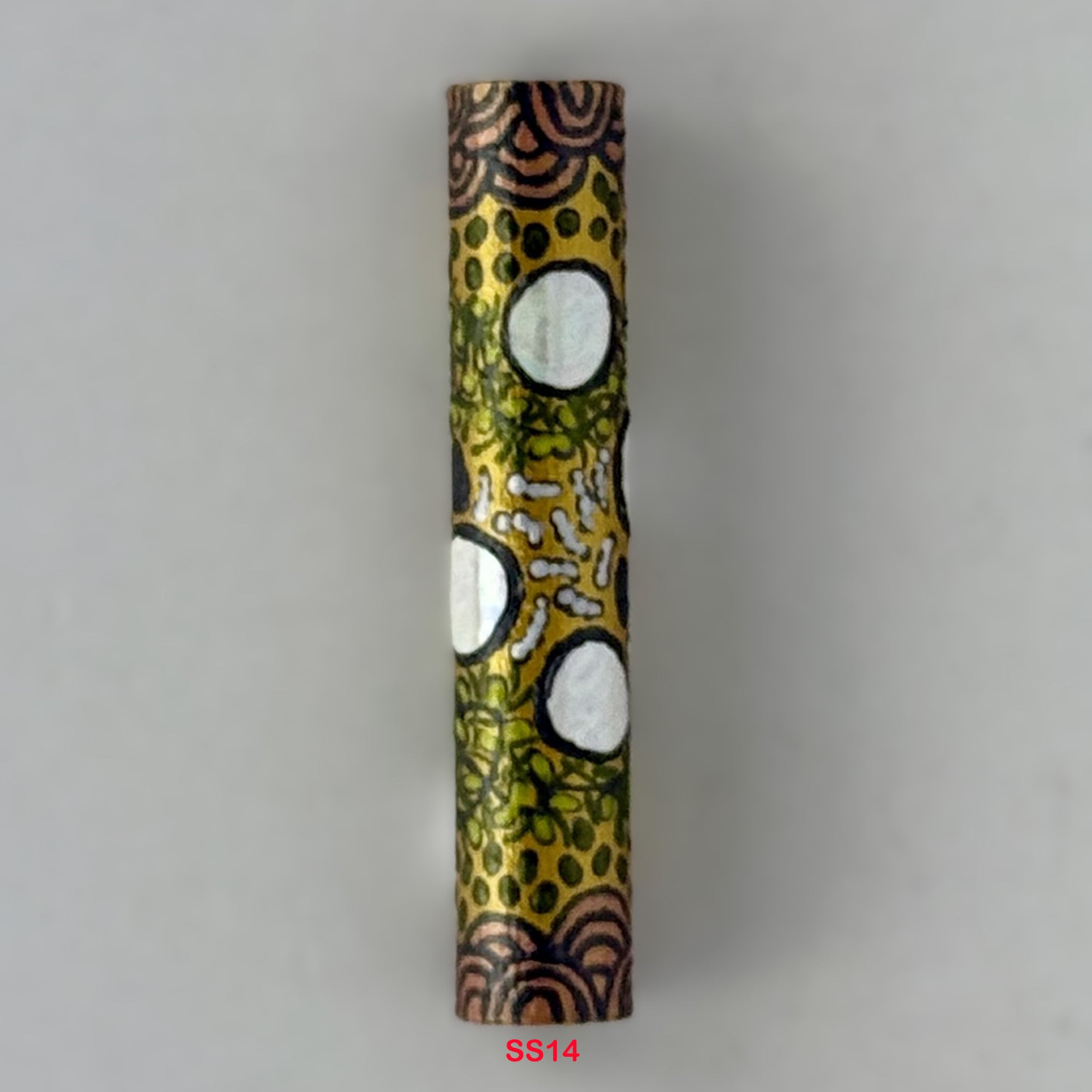 Executive Sierra Australiana Ball point Hand painted Aboriginal Art Pen with Kangaroo band