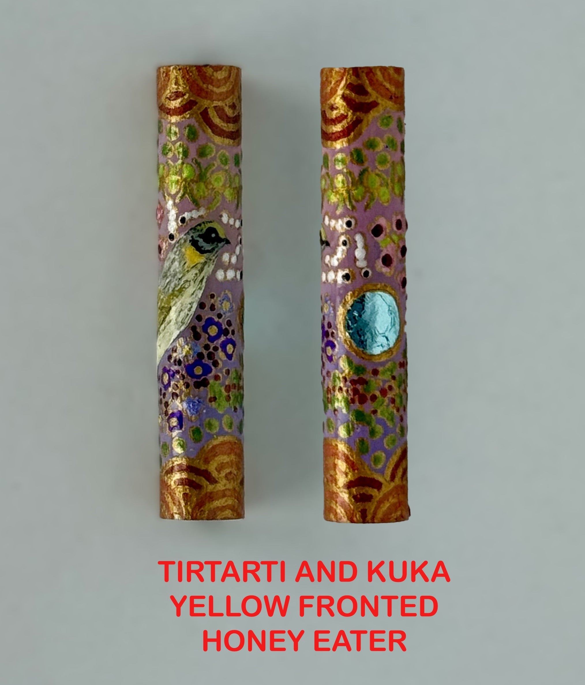 Executive Sierra Australiana Ball point Hand painted Aboriginal Art Pen with Kangaroo band