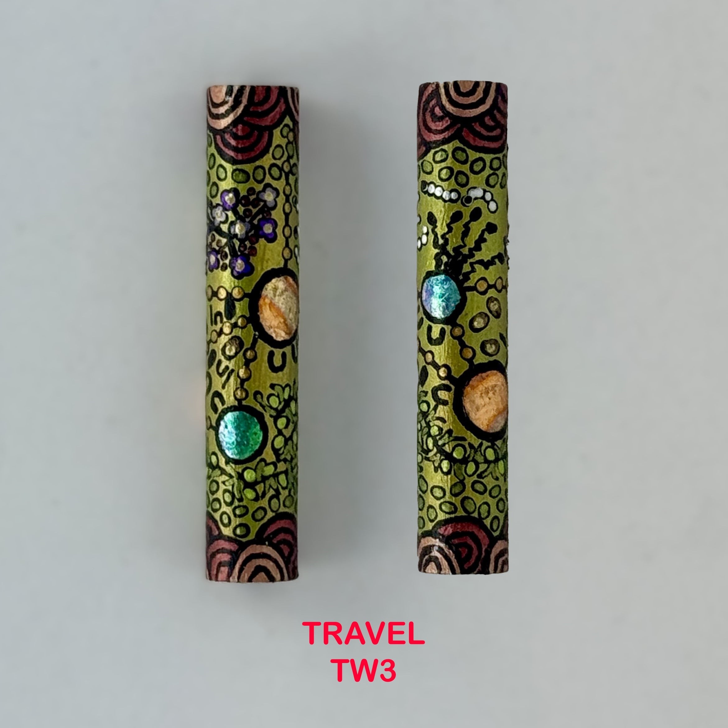 Executive Sierra Australiana Ball point Hand painted Aboriginal Art Pen with Kangaroo band