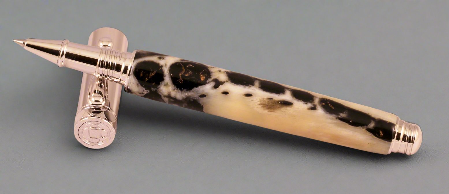 Com Rollerball Postable Alligator Jaw Bone Pens