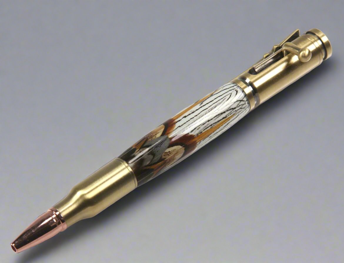 Limited Edition Bolt Action Ballpoint Fantastic Feathers Pens