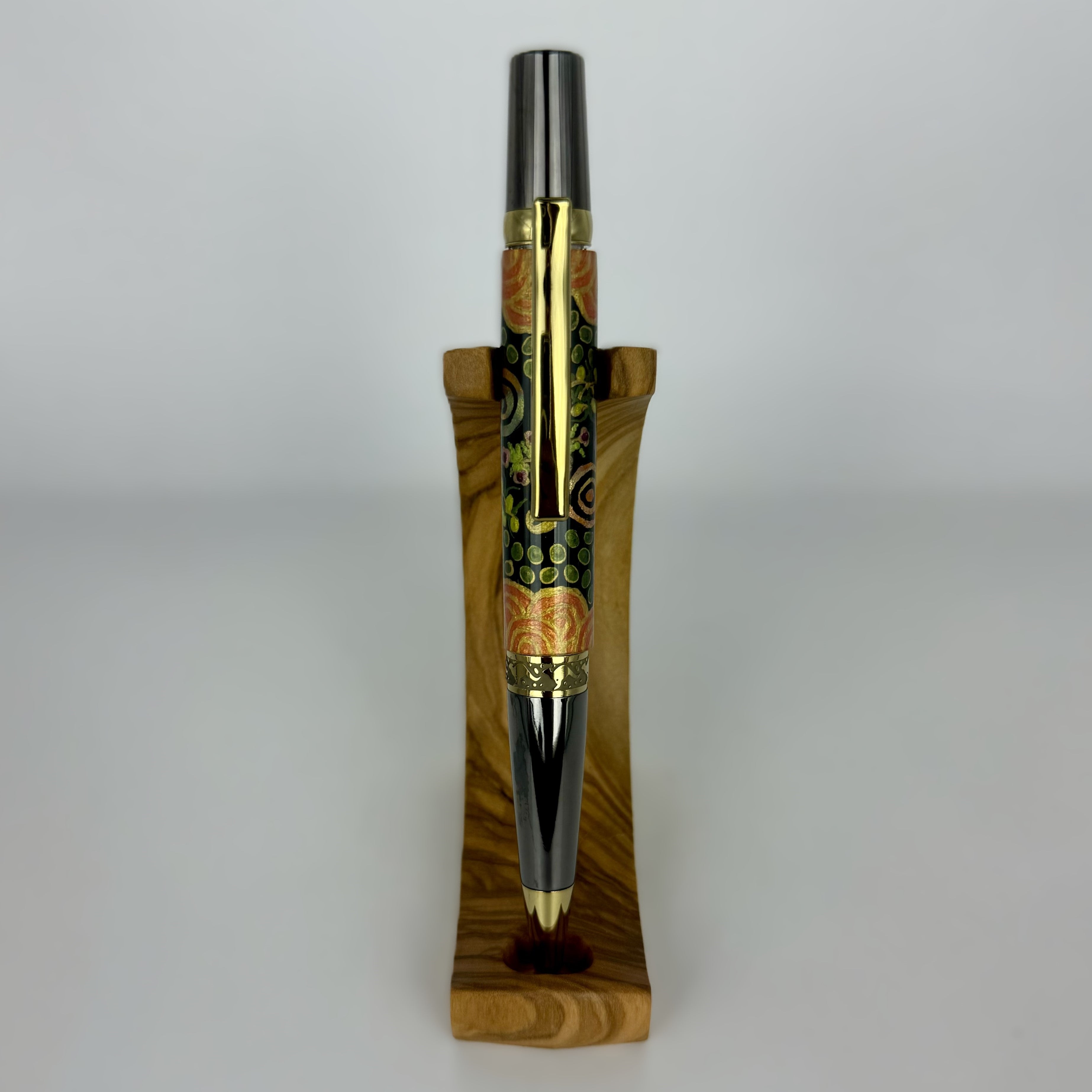 Executive Sierra Australiana Ball point Hand painted Aboriginal Art Pen with Kangaroo band