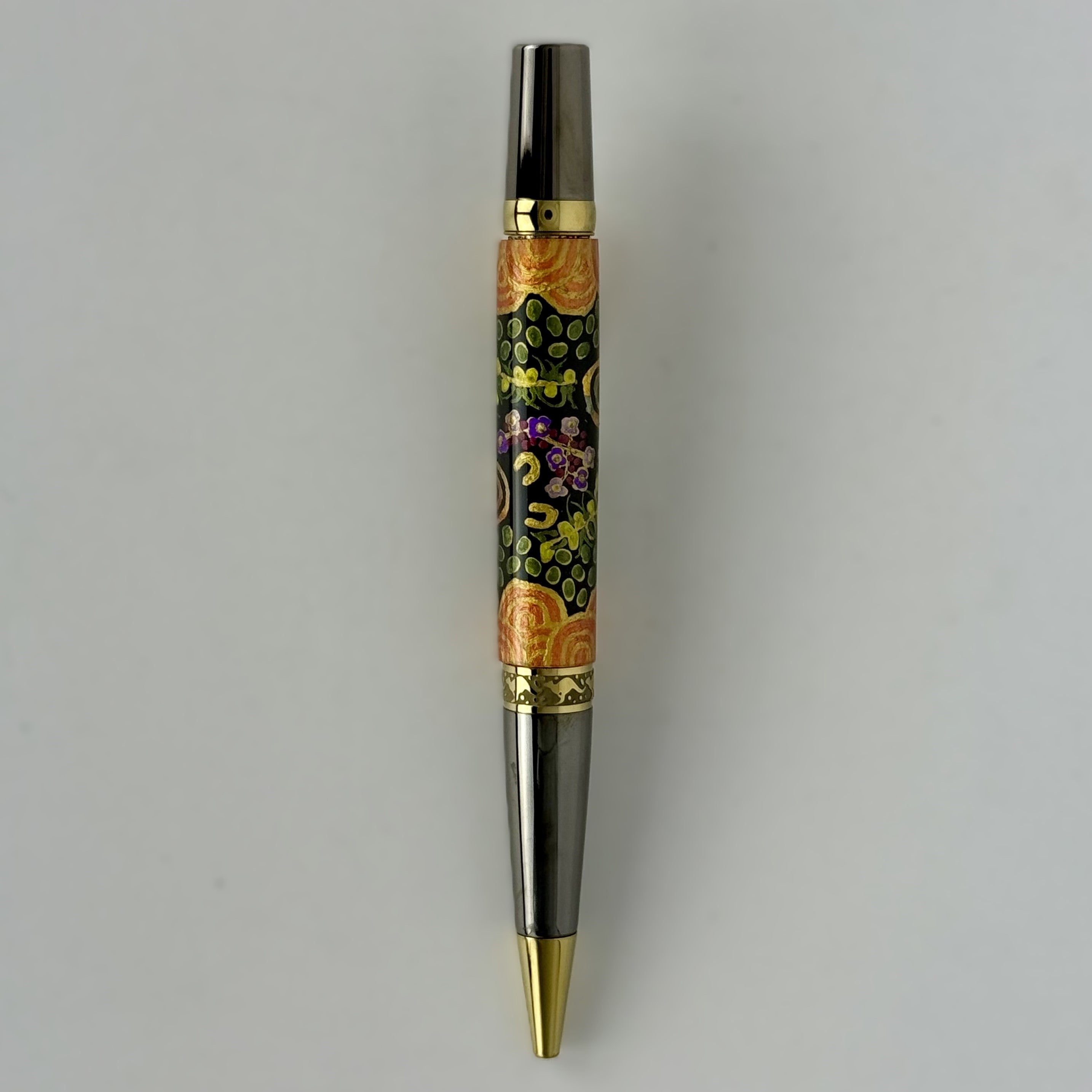 Executive Sierra Australiana Ball point Hand painted Aboriginal Art Pen with Kangaroo band