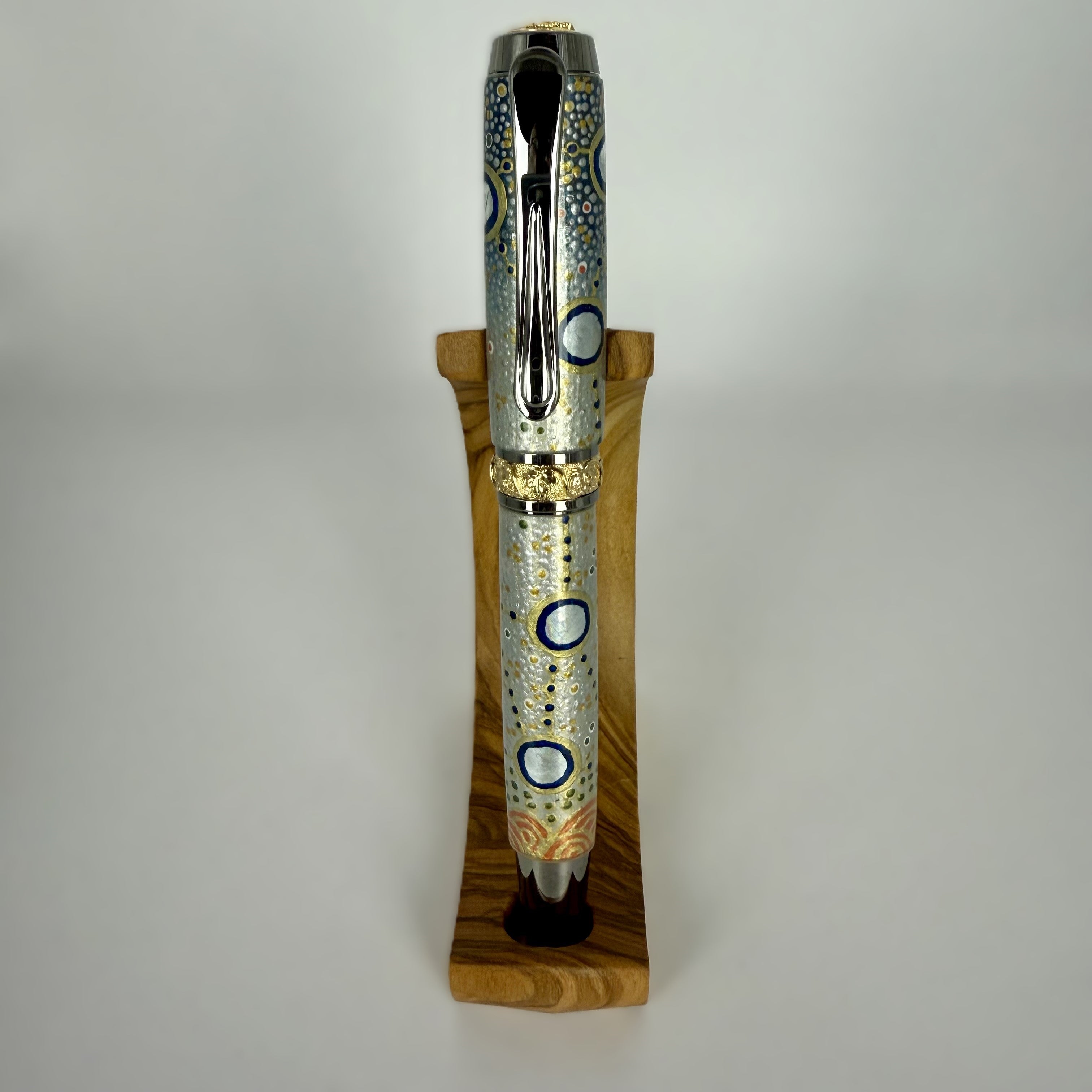 Jr Aaron Fountain Pen with Hand painted Aboriginal Art