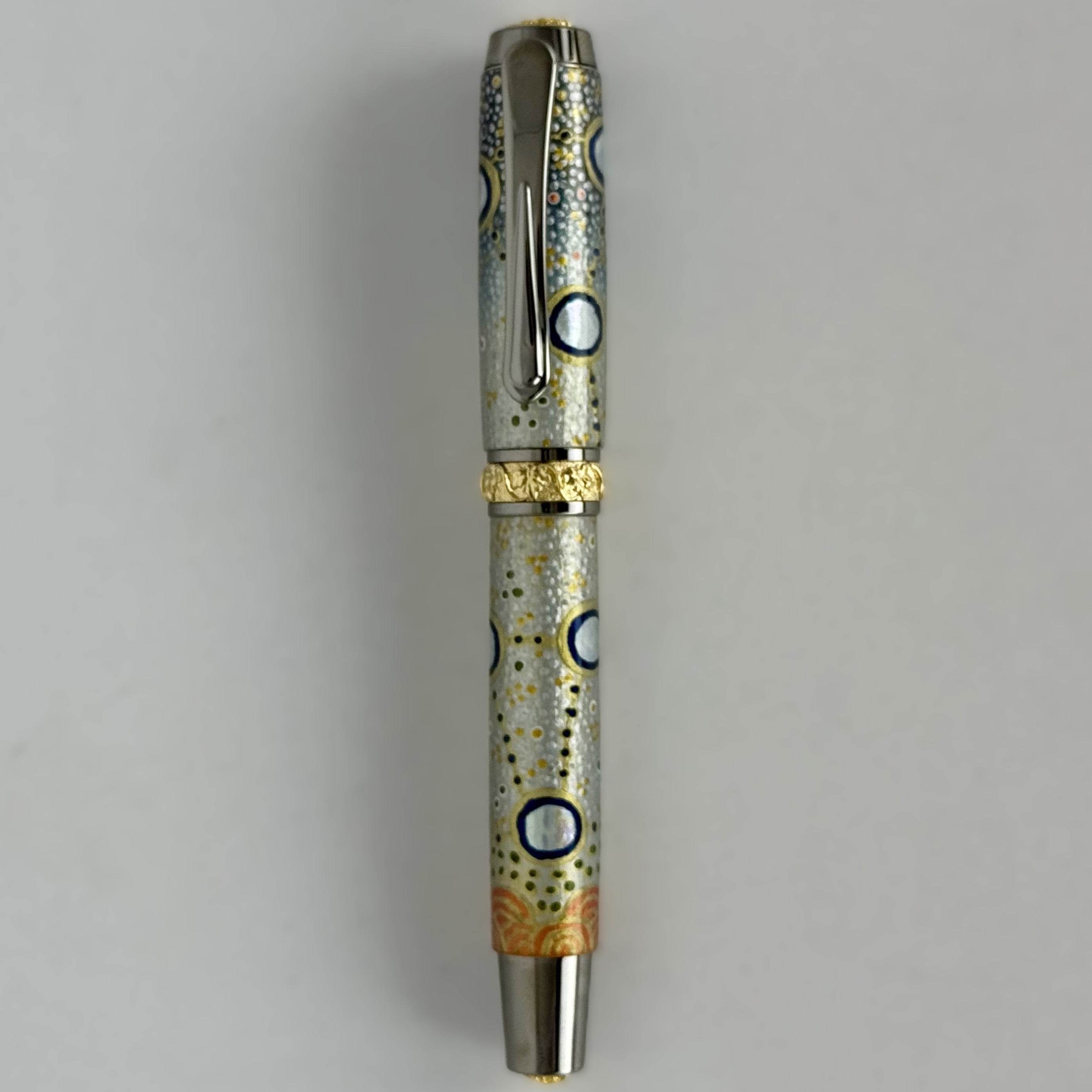 Jr Aaron Fountain Pen with Hand painted Aboriginal Art