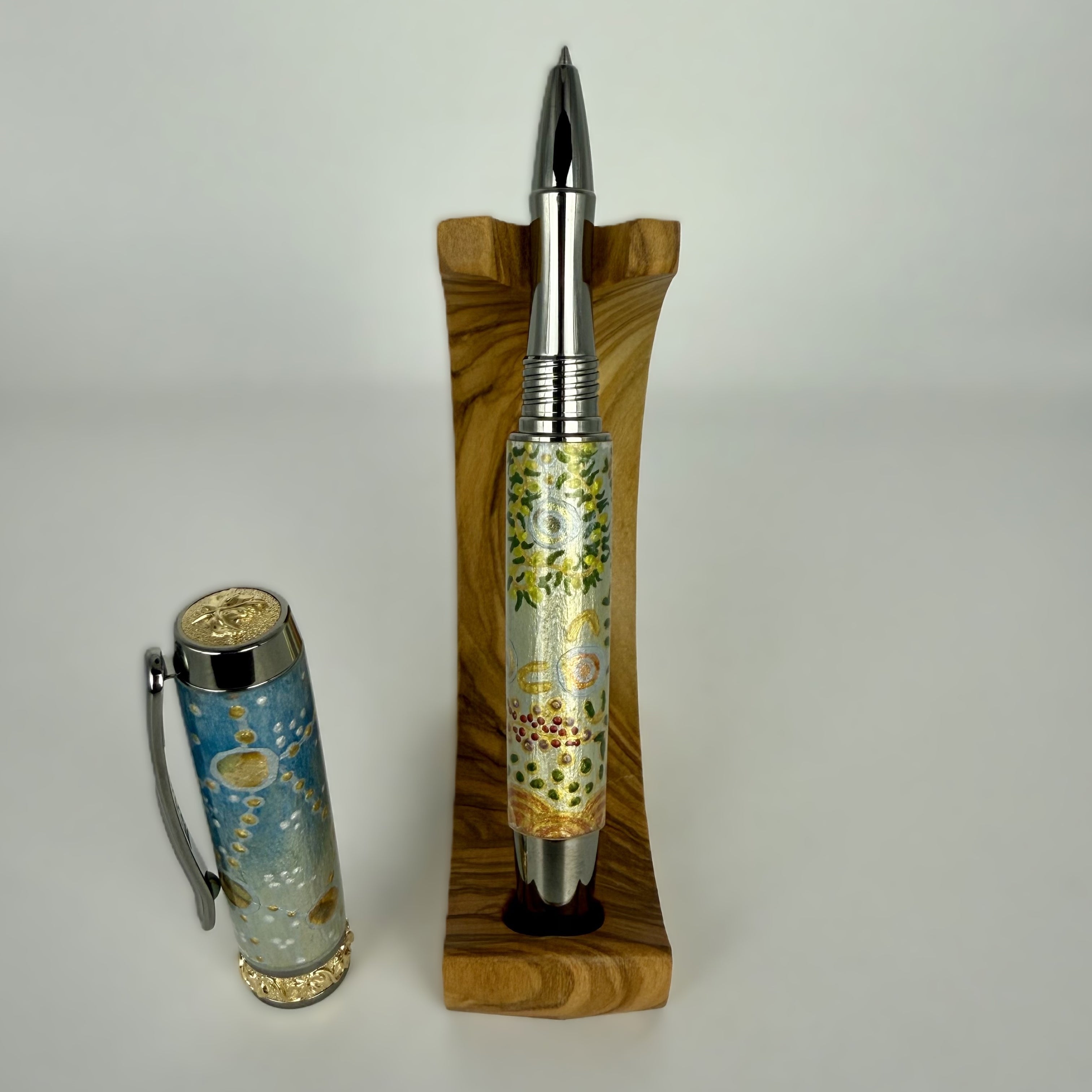 Jr Aaron Rollerball Pen with Hand painted Aboriginal Art