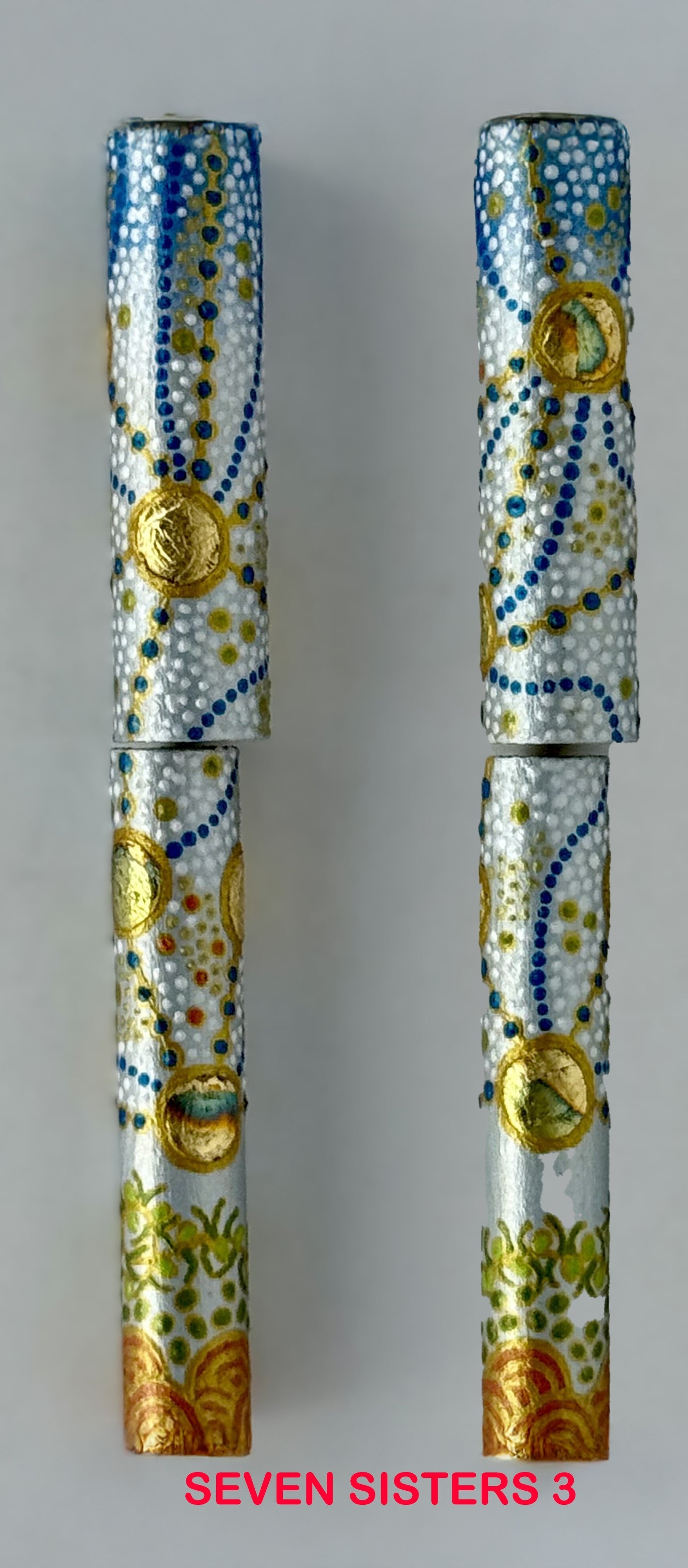 Jr Aaron Fountain Pen with Hand painted Aboriginal Art