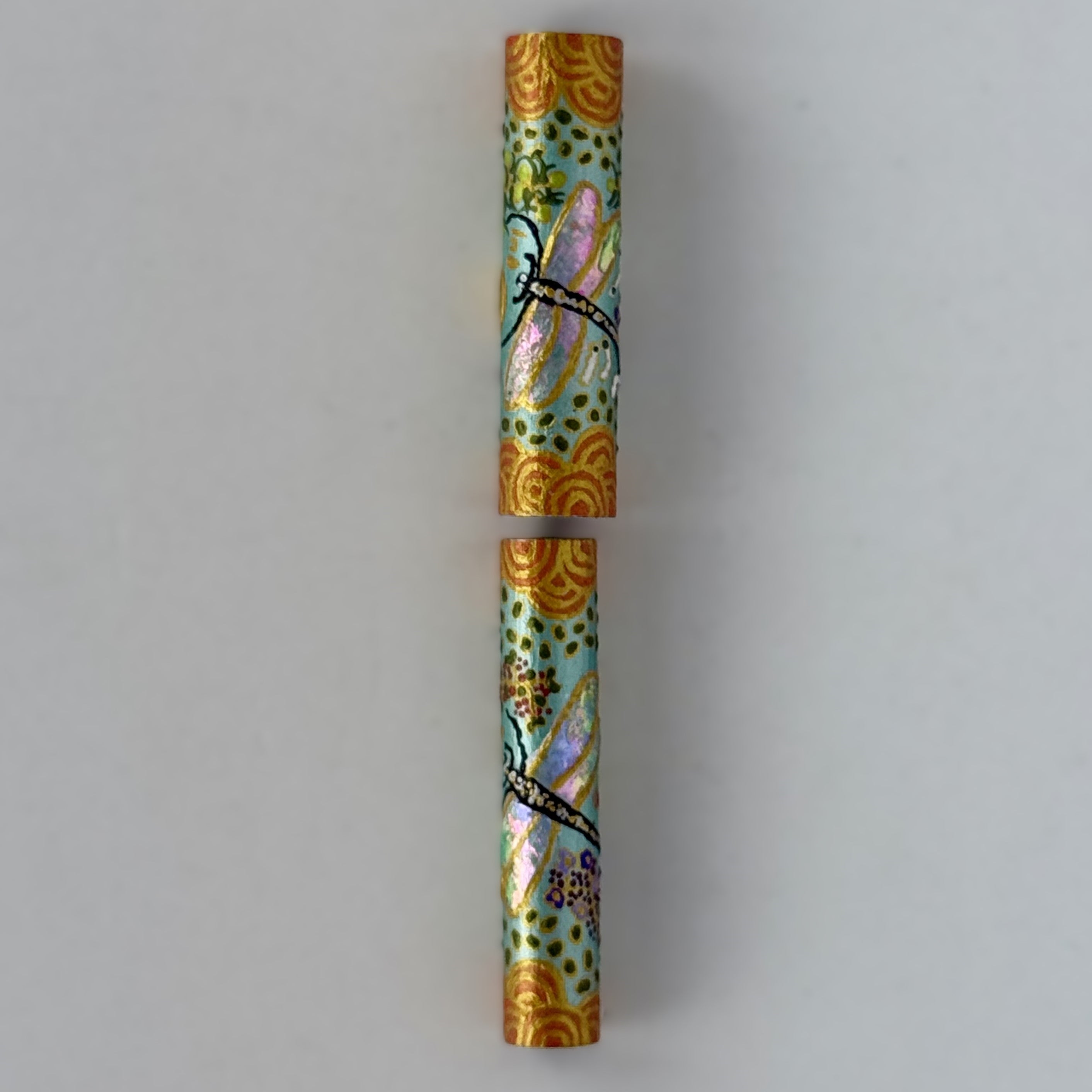 Jr Statesman II Postable Fountain Pen with Hand painted Aboriginal Art