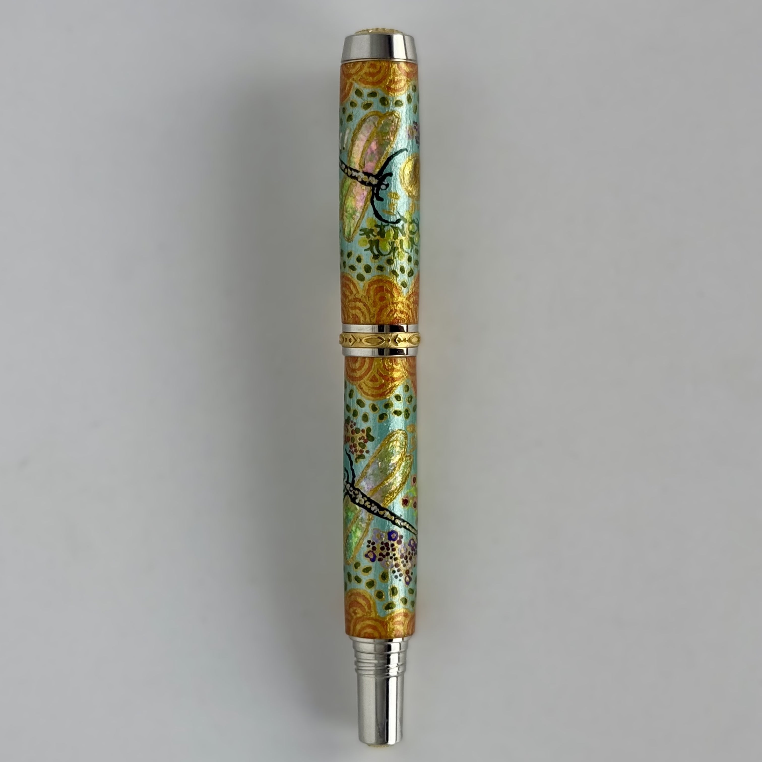 Jr Statesman II Postable Fountain Pen with Hand painted Aboriginal Art