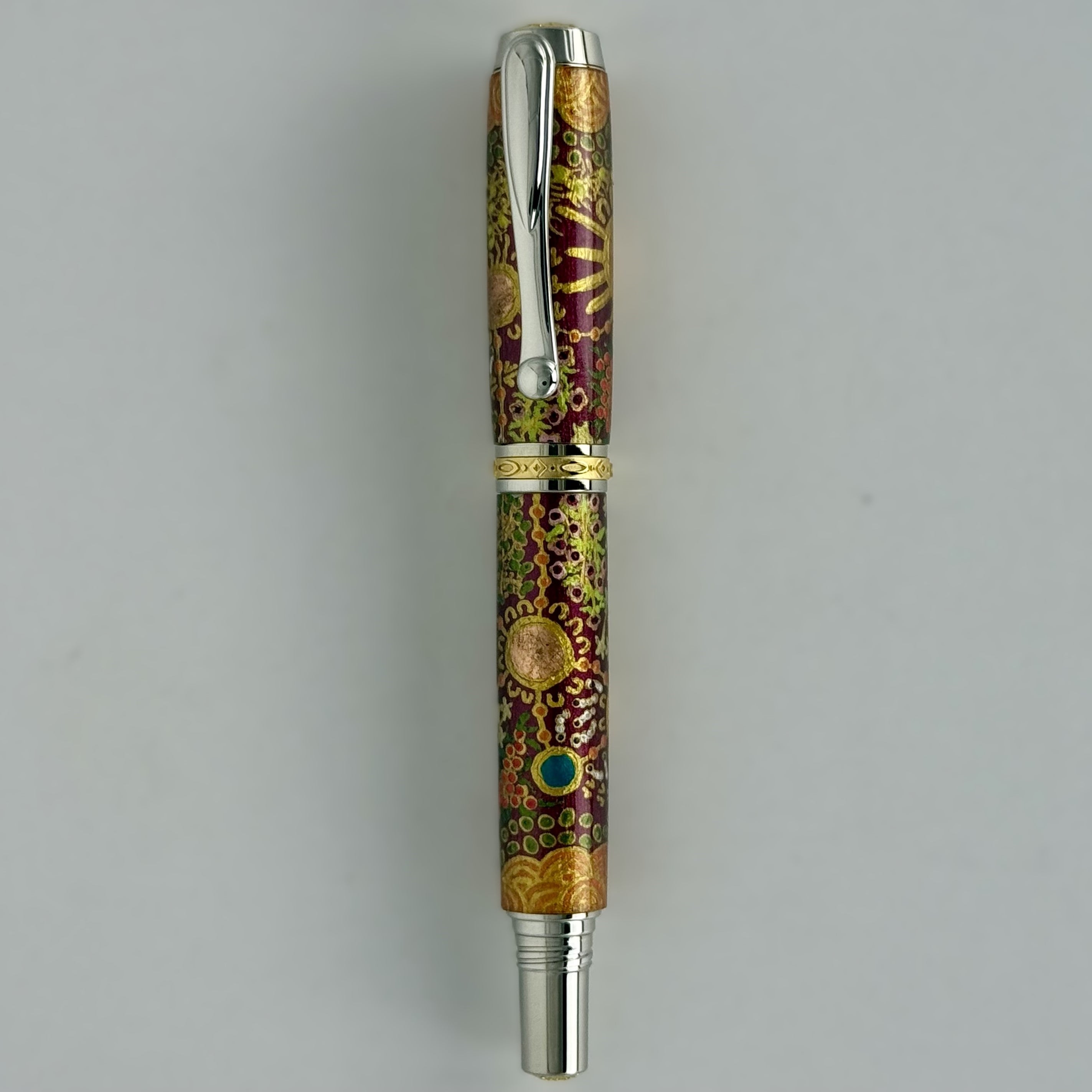 Jr Statesman II Postable Fountain Pen with Hand painted Aboriginal Art