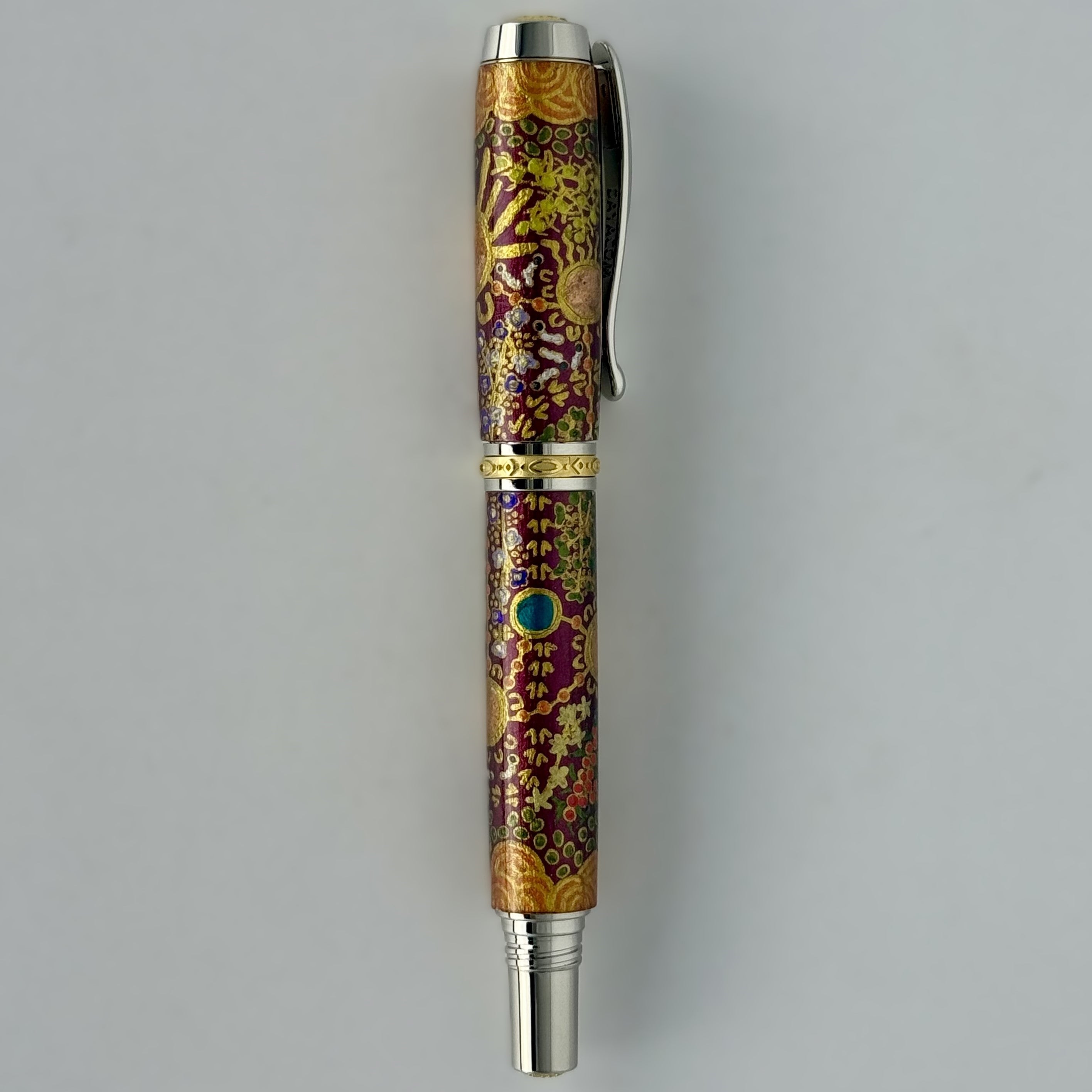 Jr Statesman II Postable Fountain Pen with Hand painted Aboriginal Art