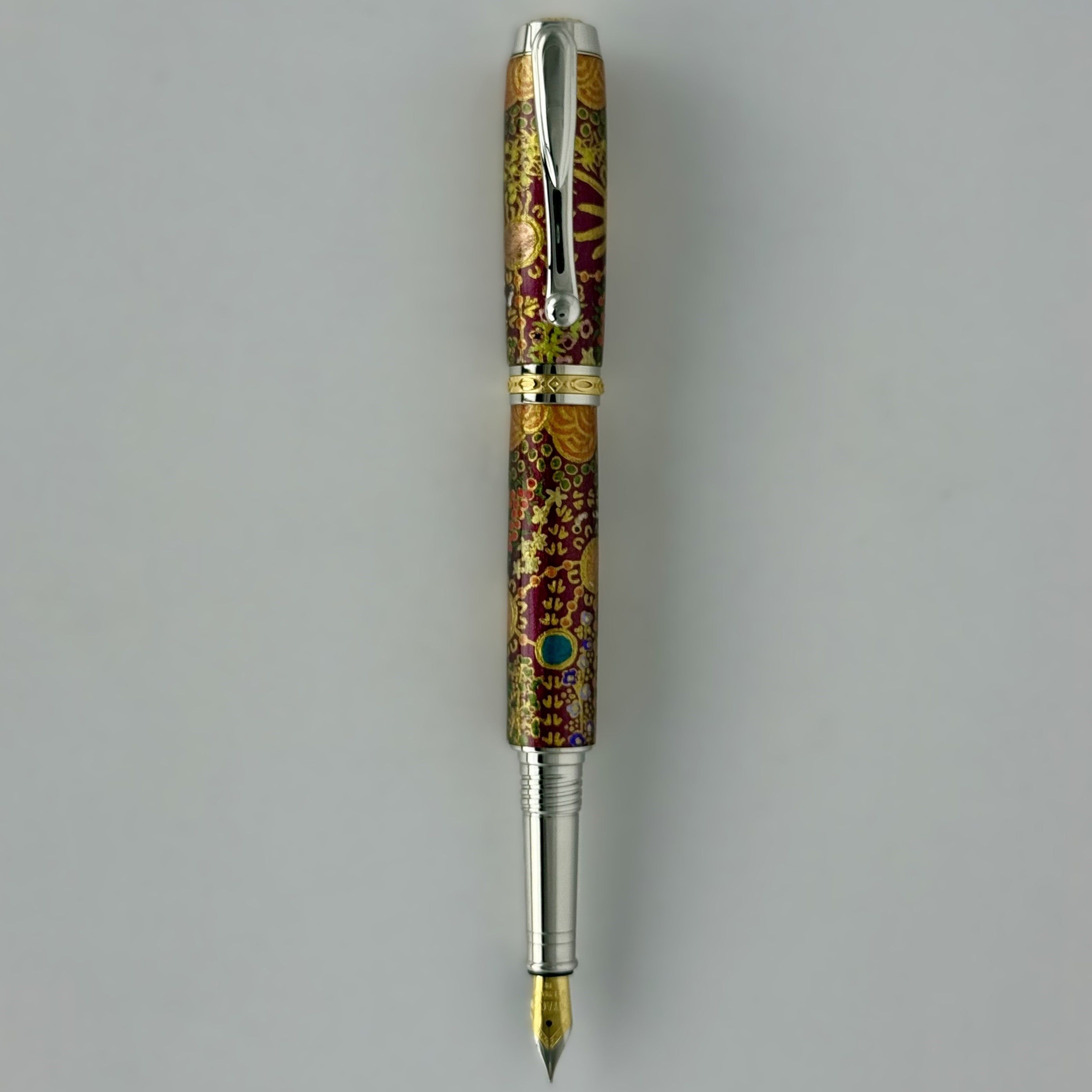 Jr Statesman II Postable Fountain Pen with Hand painted Aboriginal Art