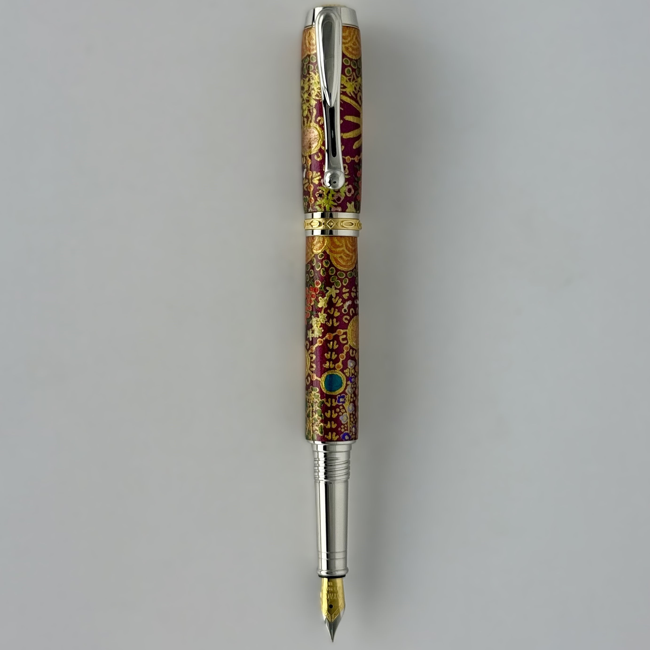 Jr Statesman II Postable Fountain Pen with Hand painted Aboriginal Art