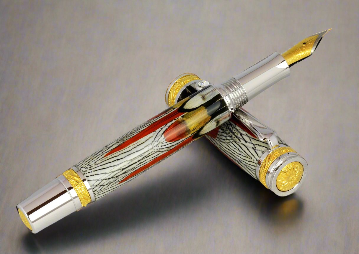 Limited Edition Majestic Fountain Fantastic Feathers Pens