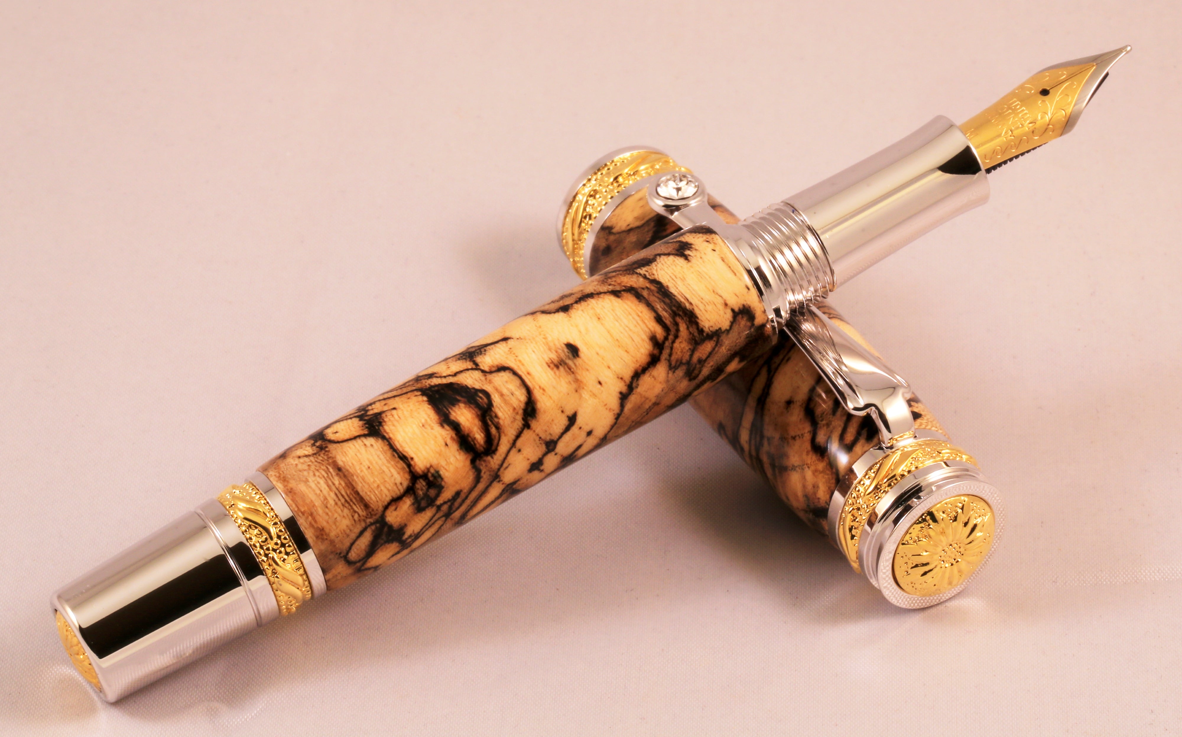 Fountain store pen made with Burl Coolabah