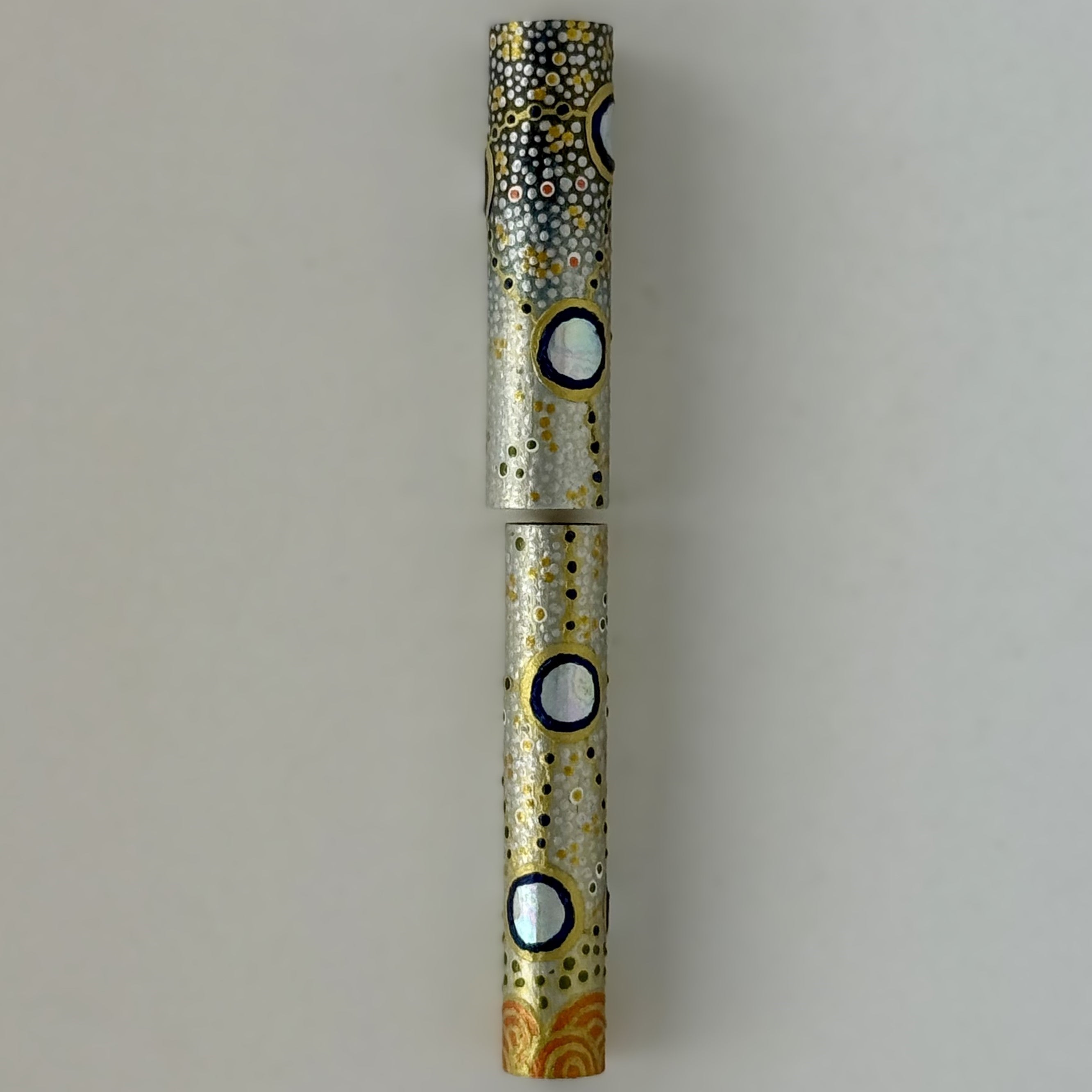 Jr Aaron Fountain Pen with Hand painted Aboriginal Art