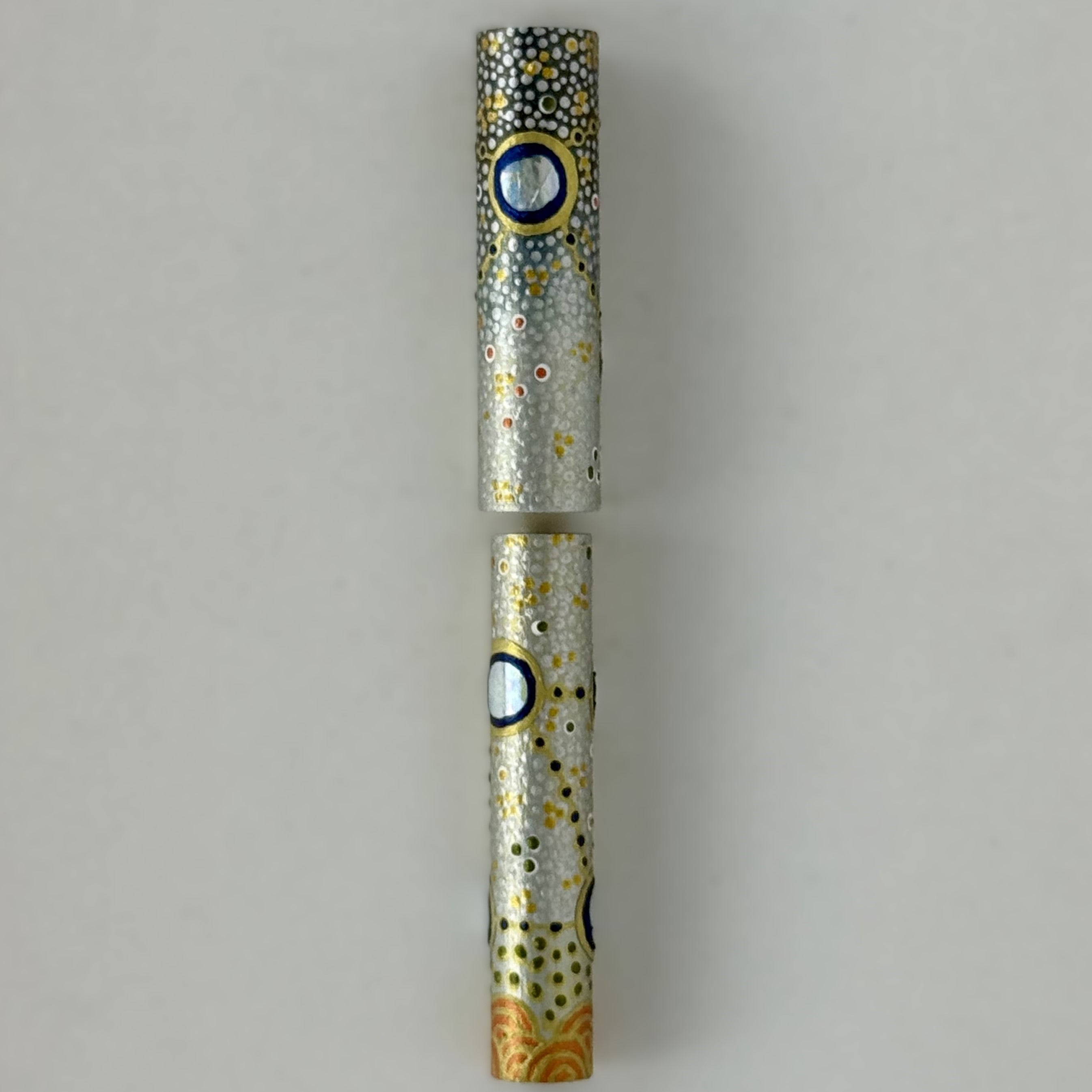 Jr Aaron Fountain Pen with Hand painted Aboriginal Art