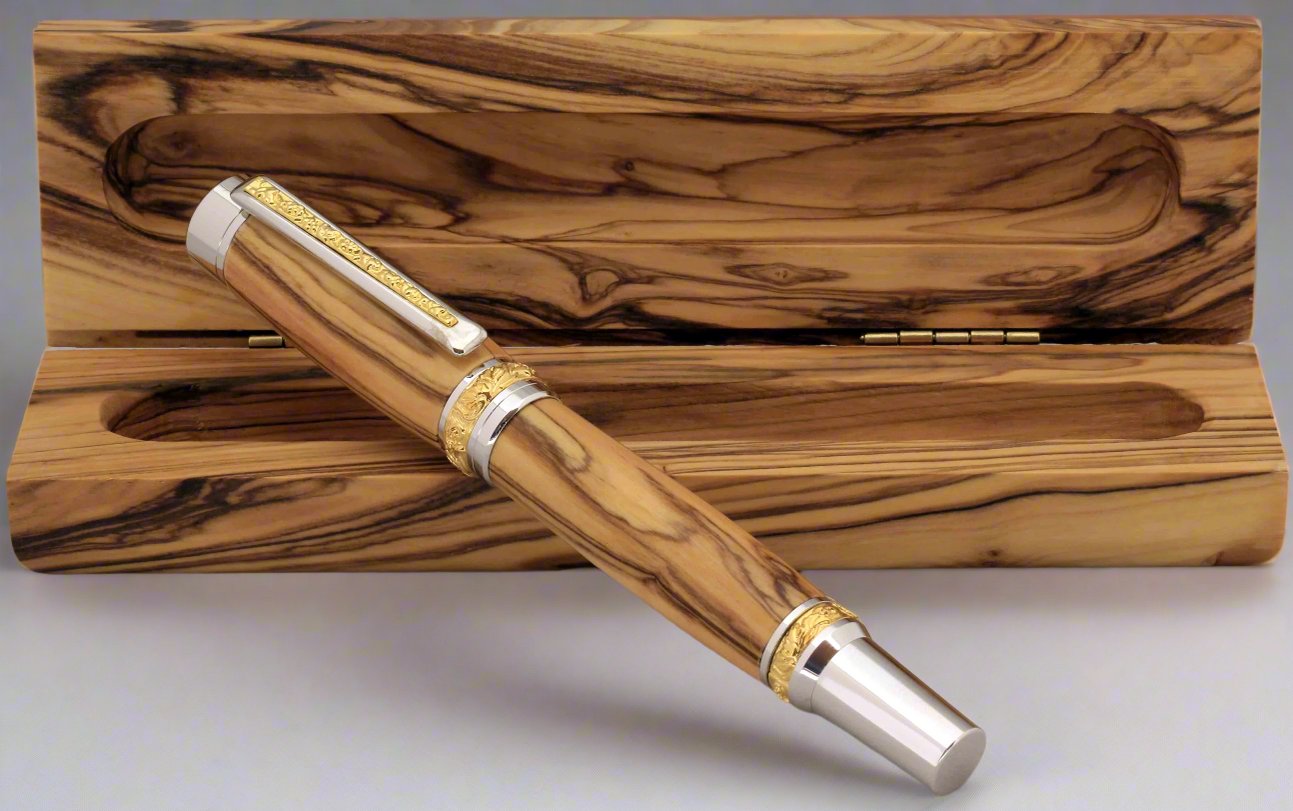 RH Fountain Bethlehem Olive Wood Pen and Box