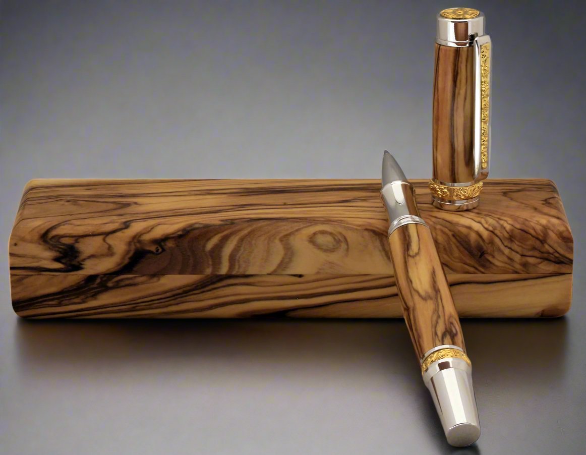 RH Fountain Bethlehem Olive Wood Pen and Box