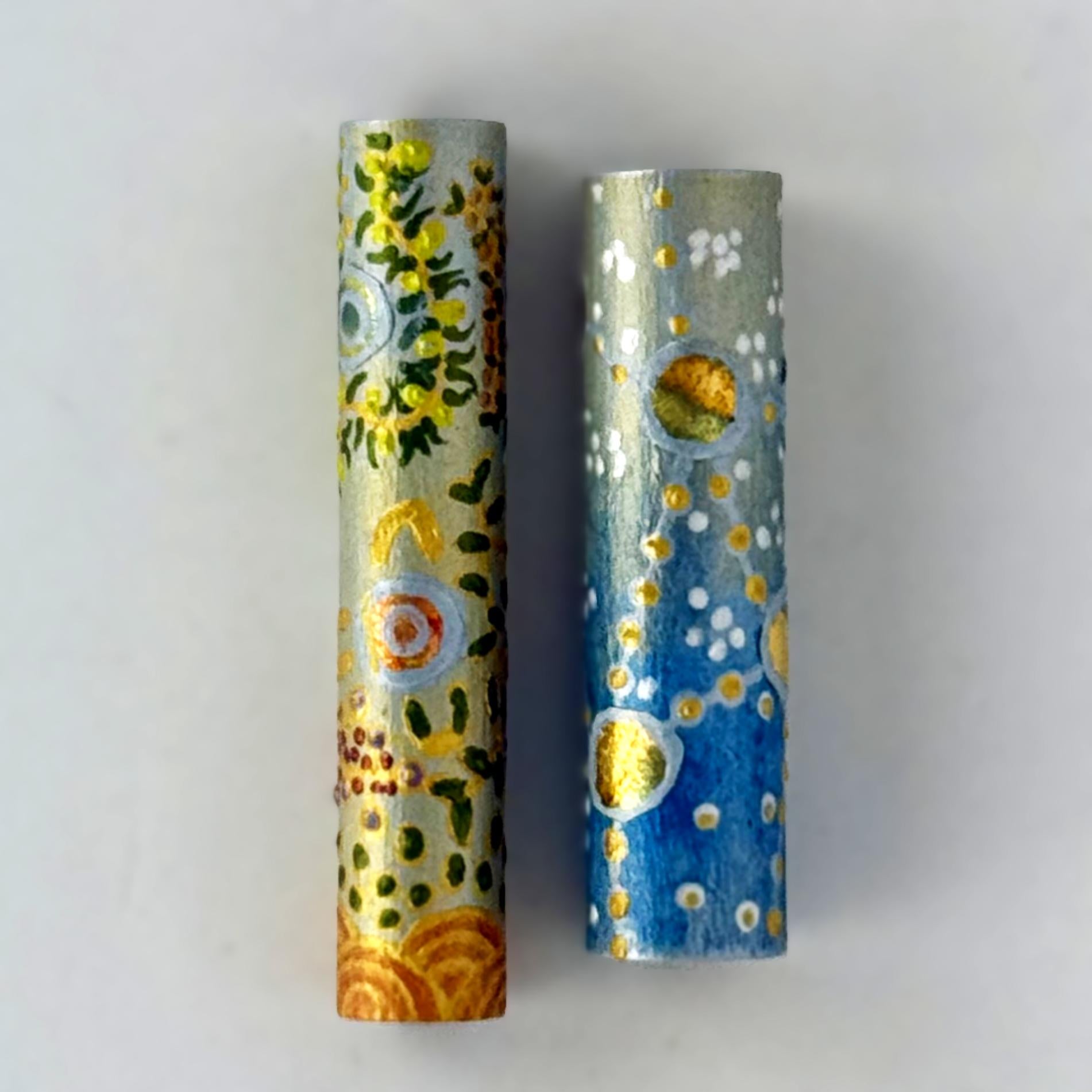 Jr Aaron Postable Fountain Pen with Hand painted Aboriginal Art