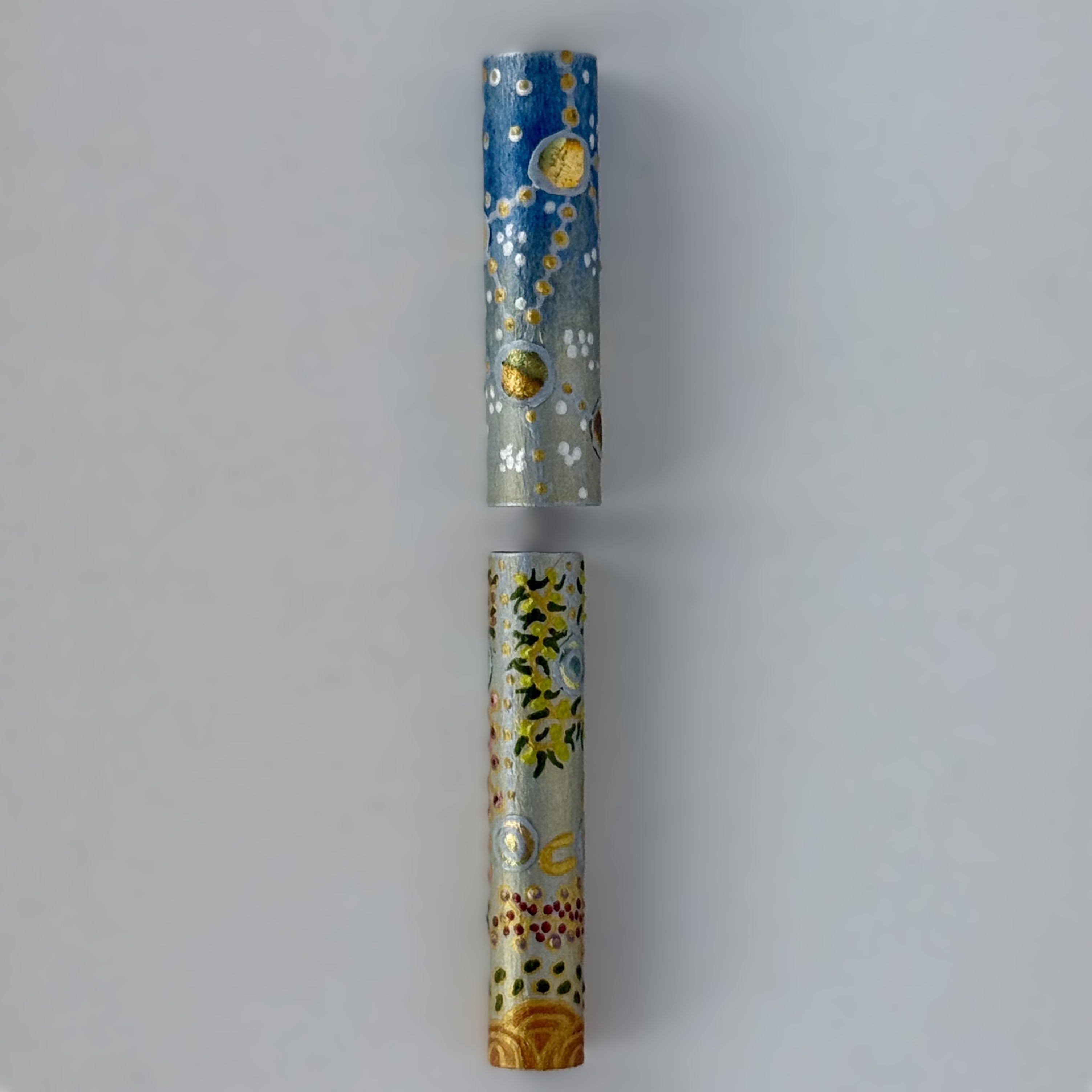 Jr Aaron Postable Fountain Pen with Hand painted Aboriginal Art