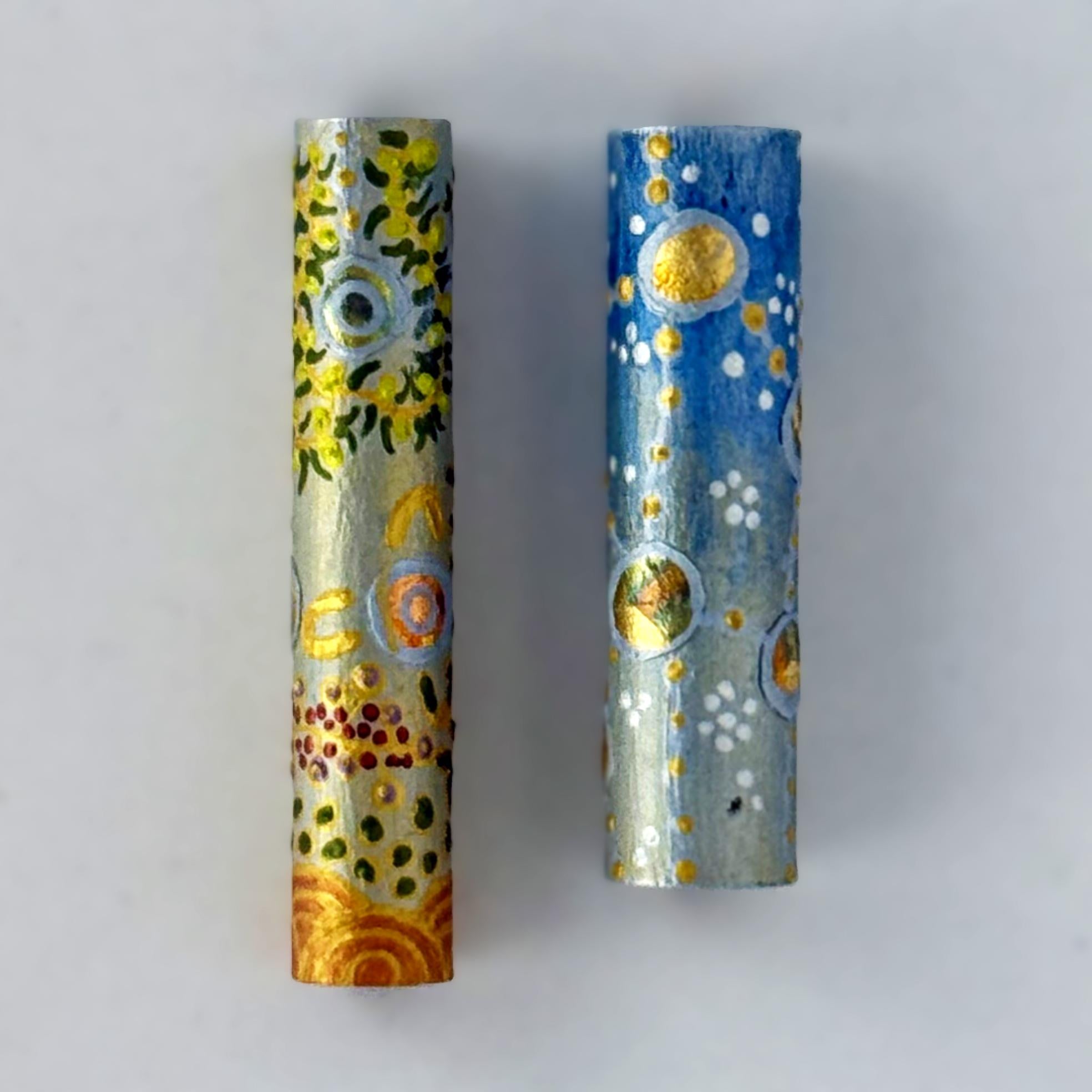 Jr Aaron Postable Fountain Pen with Hand painted Aboriginal Art