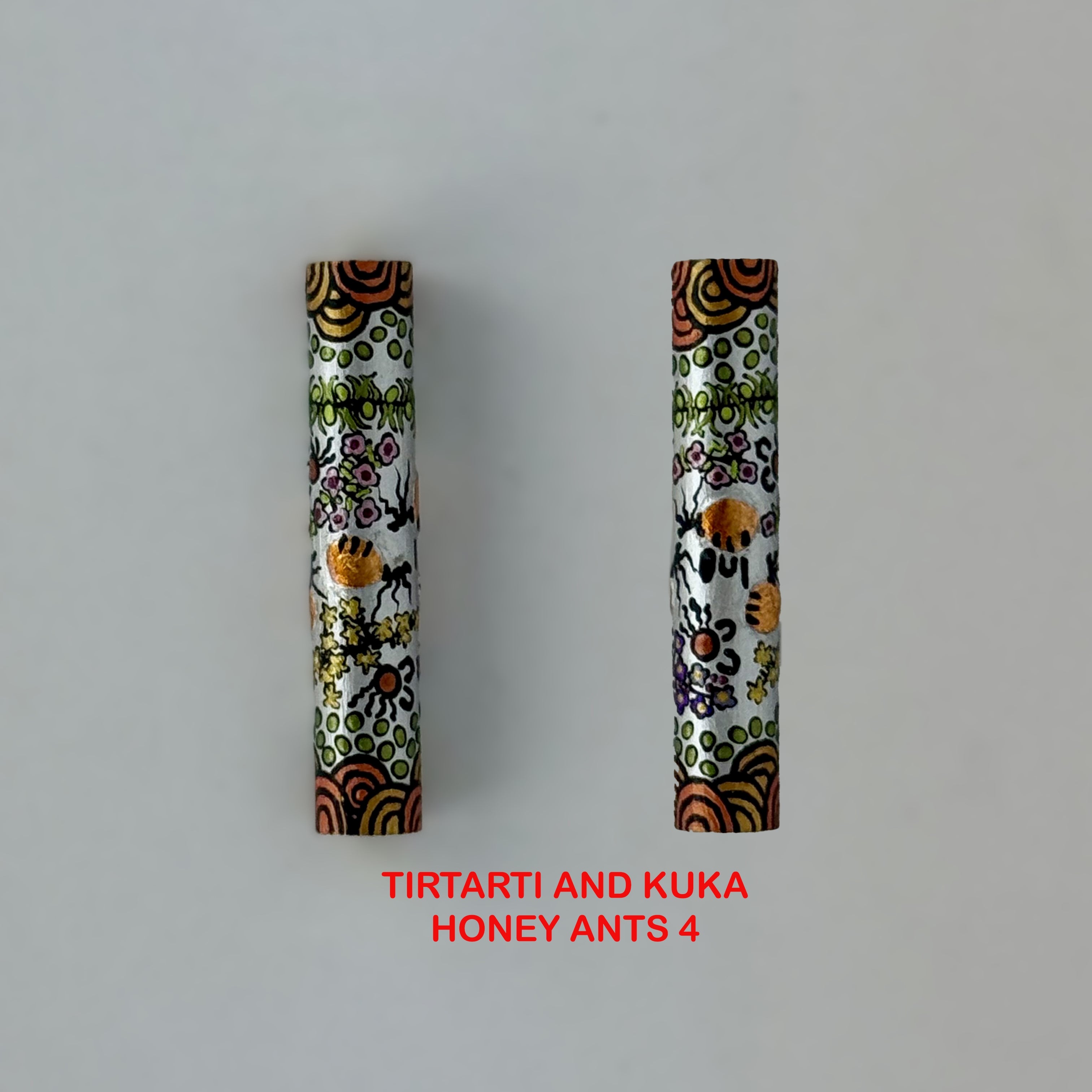 Executive Sierra Australiana Ball point Hand painted Aboriginal Art Pen with Kangaroo band