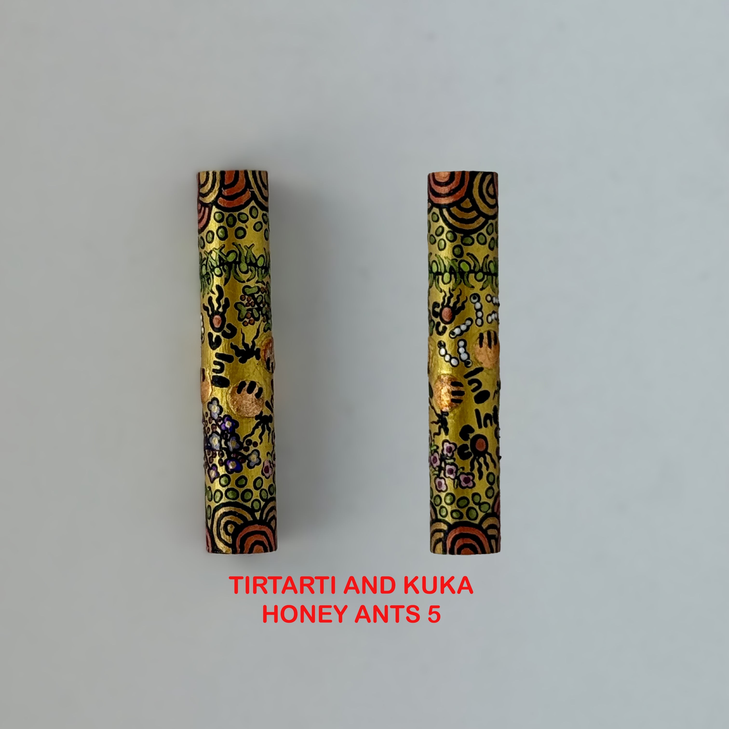 Executive Sierra Australiana Ball point Hand painted Aboriginal Art Pen with Kangaroo band