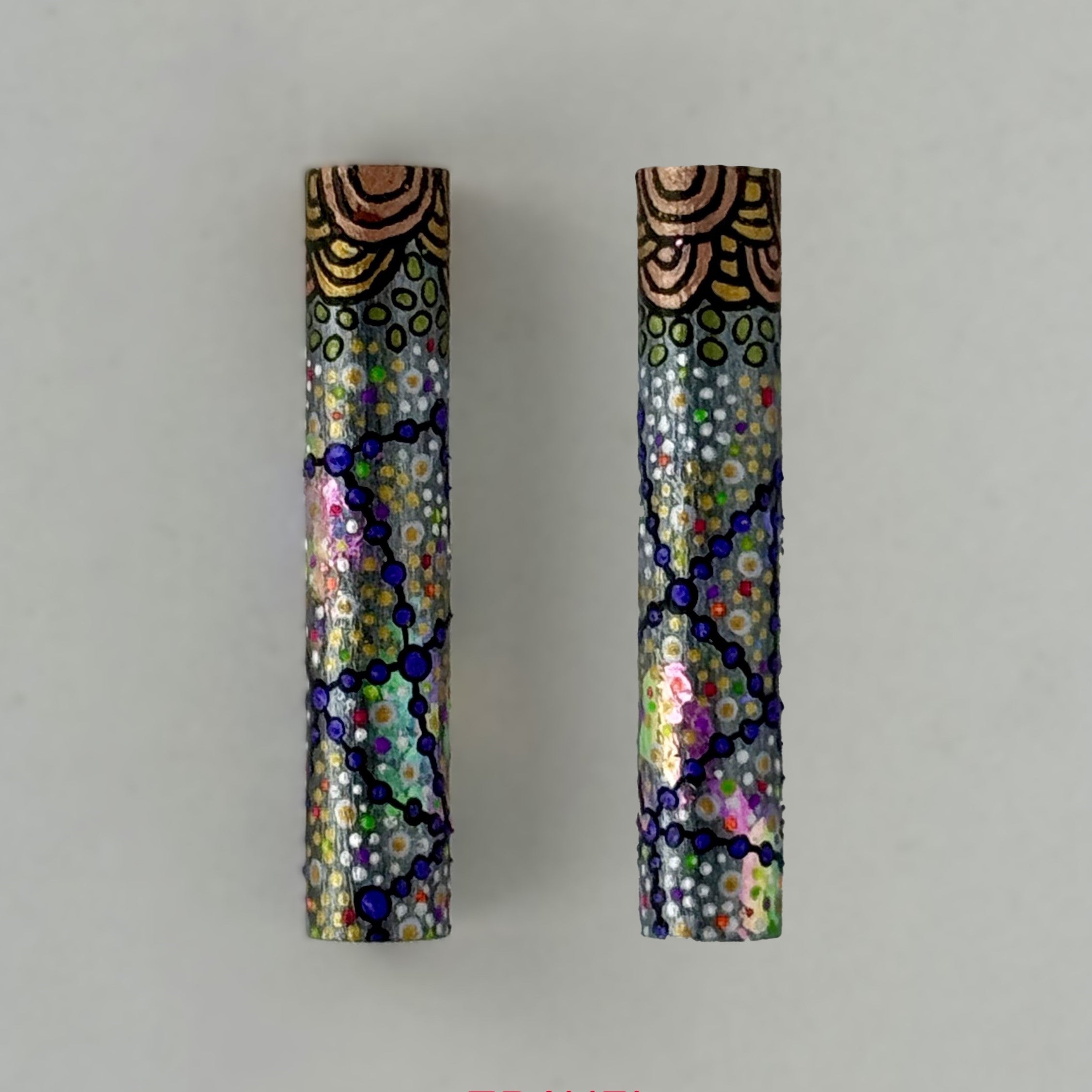 Executive Sierra Australiana Ball point Hand painted Aboriginal Art Pen with Kangaroo band