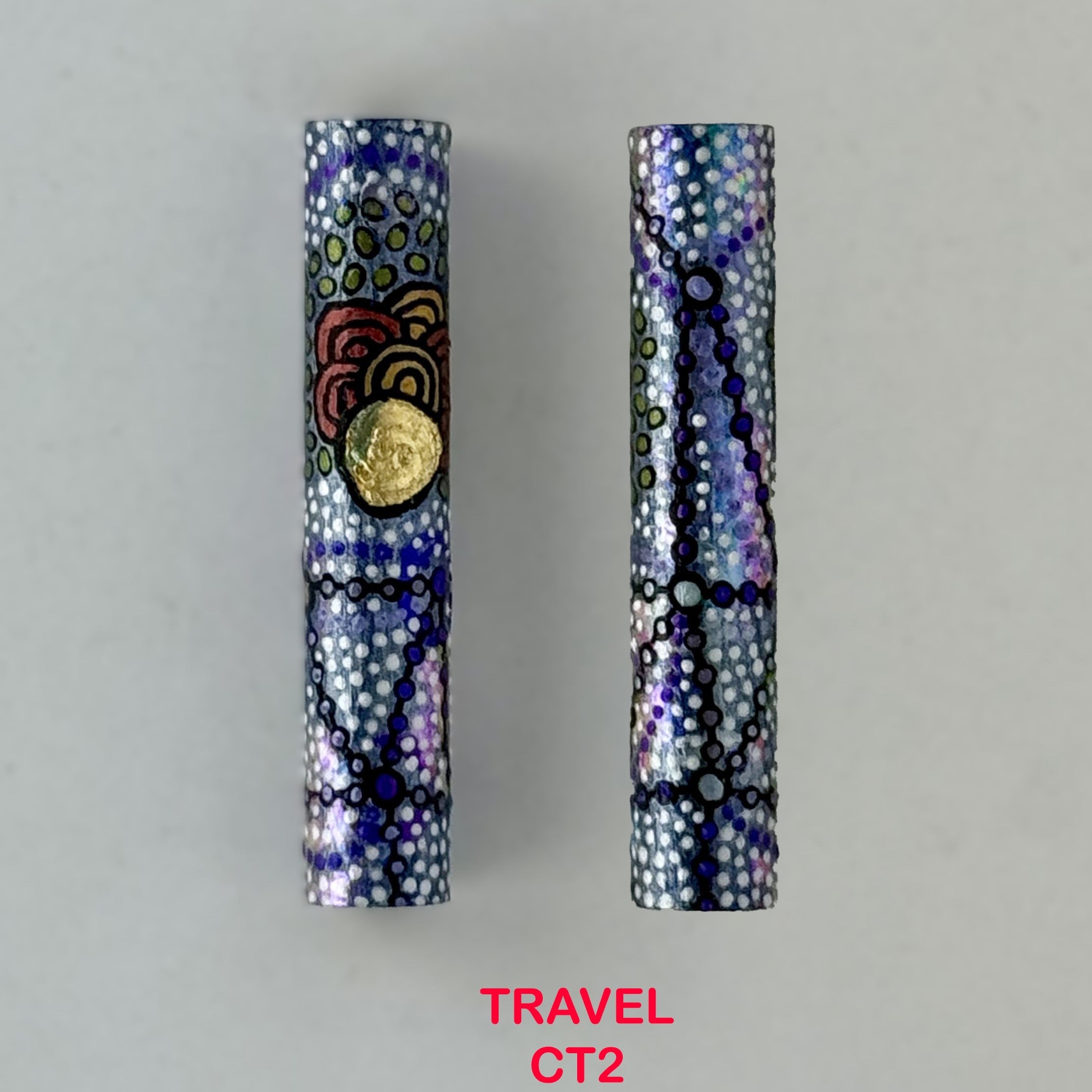 Executive Sierra Australiana Ball point Hand painted Aboriginal Art Pen with Kangaroo band