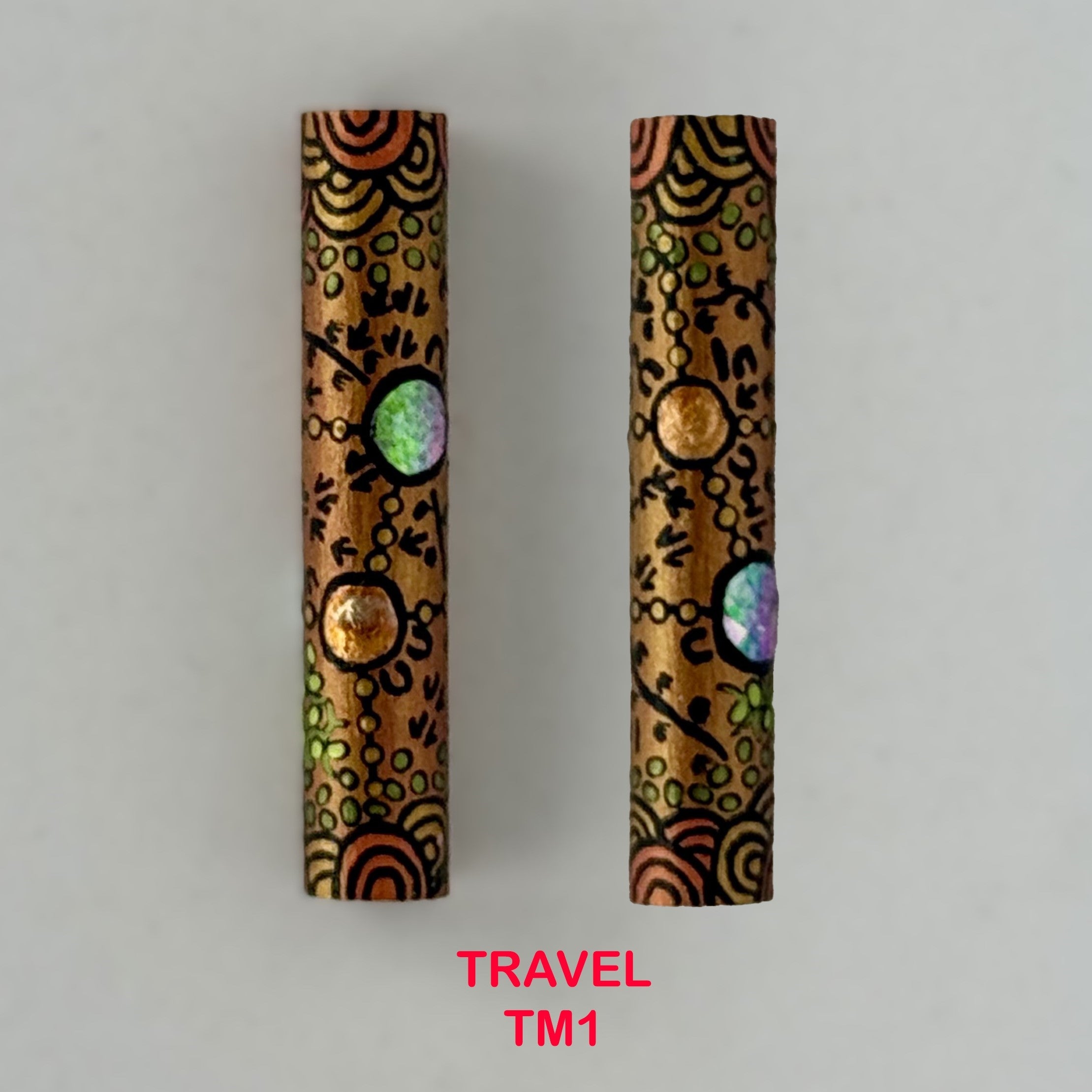 Executive Sierra Australiana Ball point Hand painted Aboriginal Art Pen with Kangaroo band