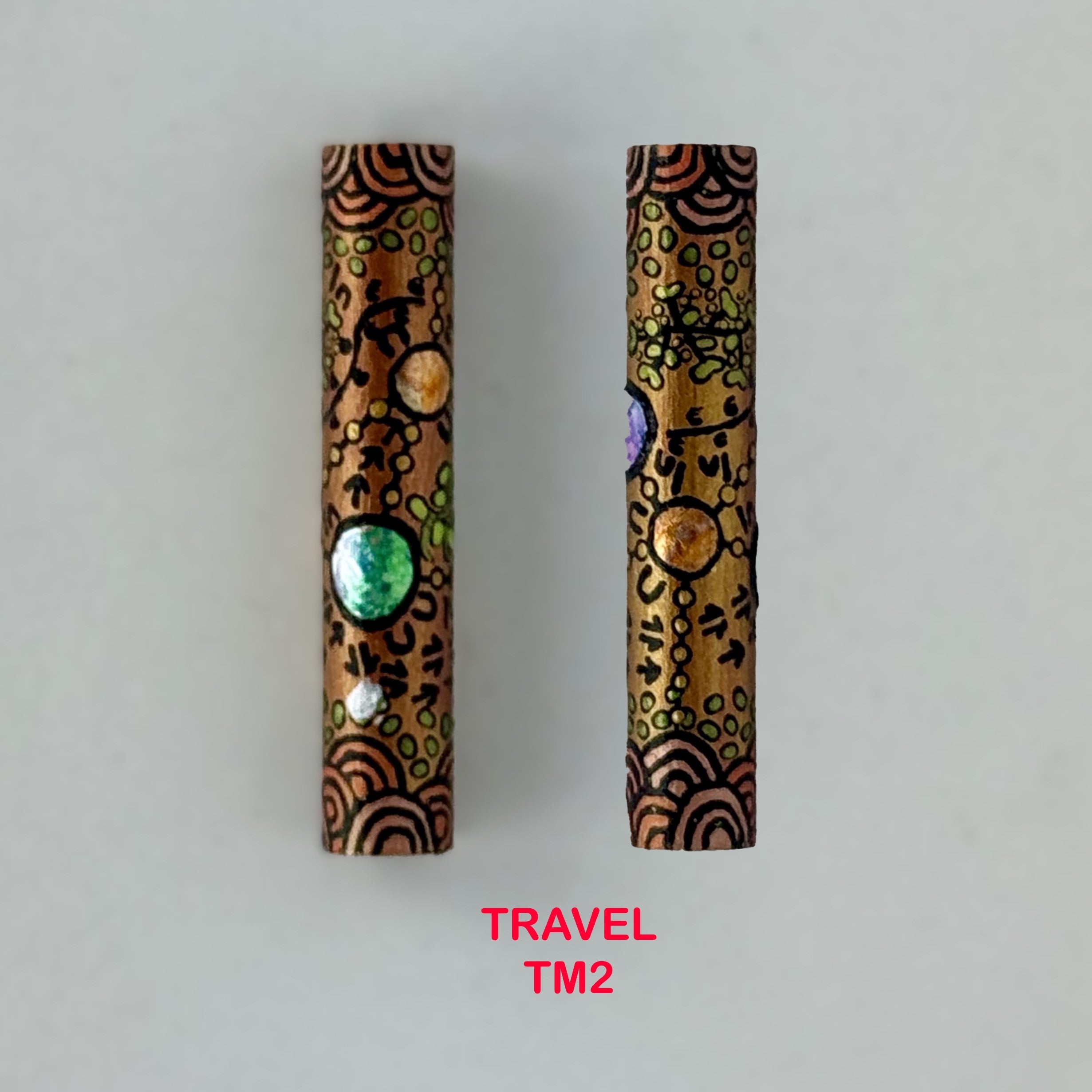 Executive Sierra Australiana Ball point Hand painted Aboriginal Art Pen with Kangaroo band