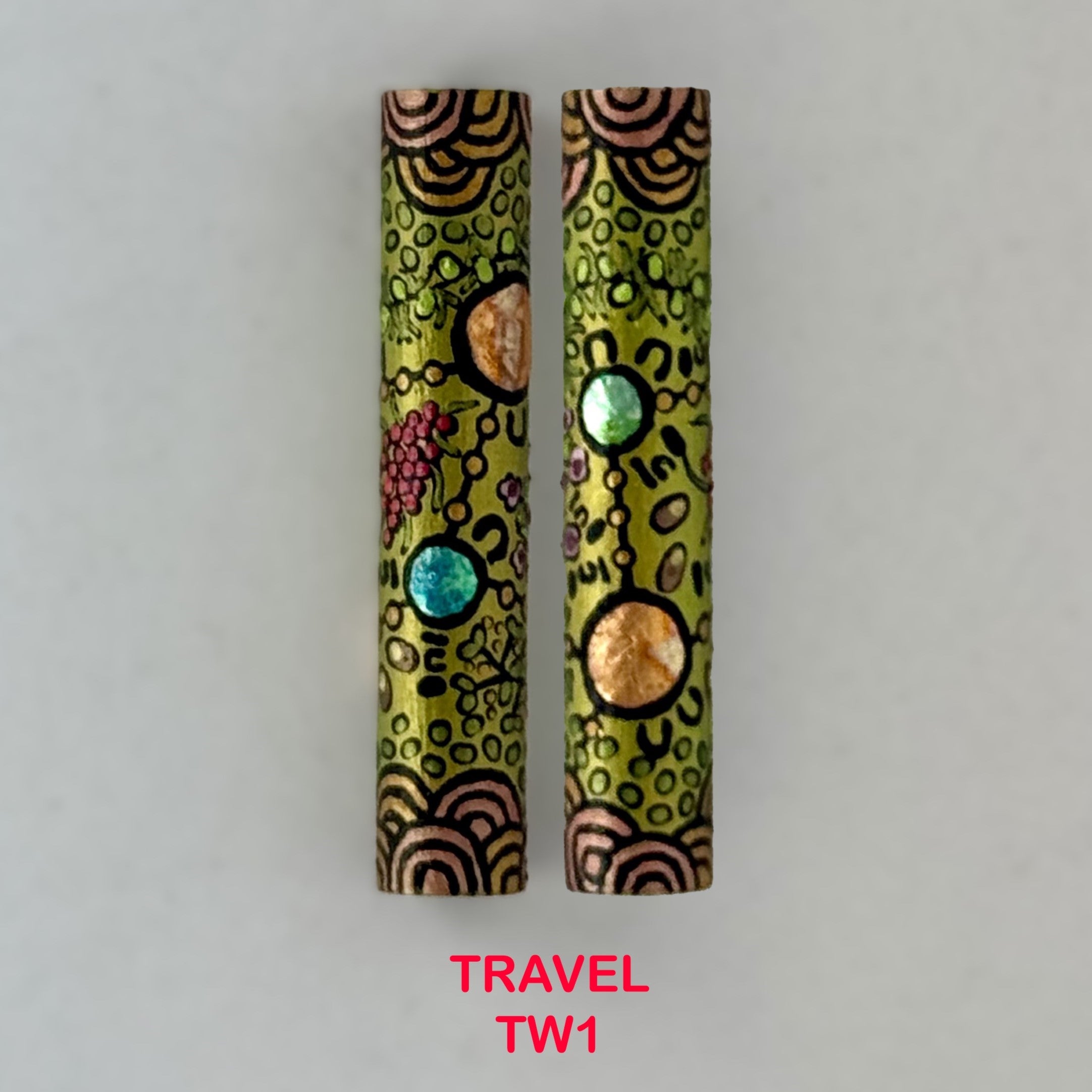 Executive Sierra Australiana Ball point Hand painted Aboriginal Art Pen with Kangaroo band